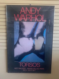 Massive After Andy Warhol "Torso" Poster Ace Gallery Paris, 1977
