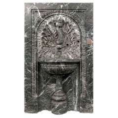 Massive Antique B.Altman's New York Marble Ice Water Fountain with Dolphin Spout