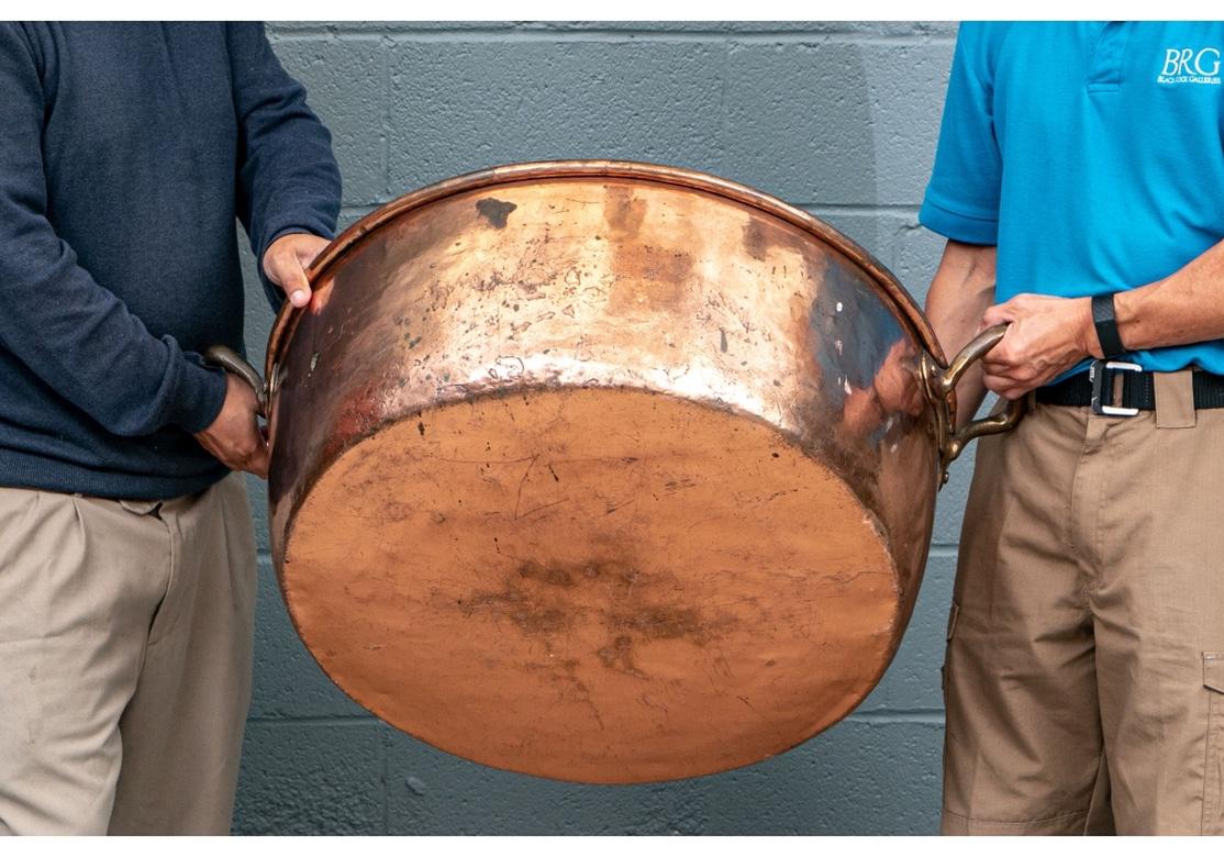 Massive Antique Copper Cauldron 3