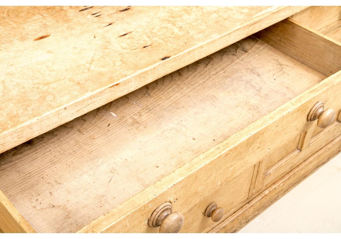 Massive Antique  English Cottage Pine Cabinet 5