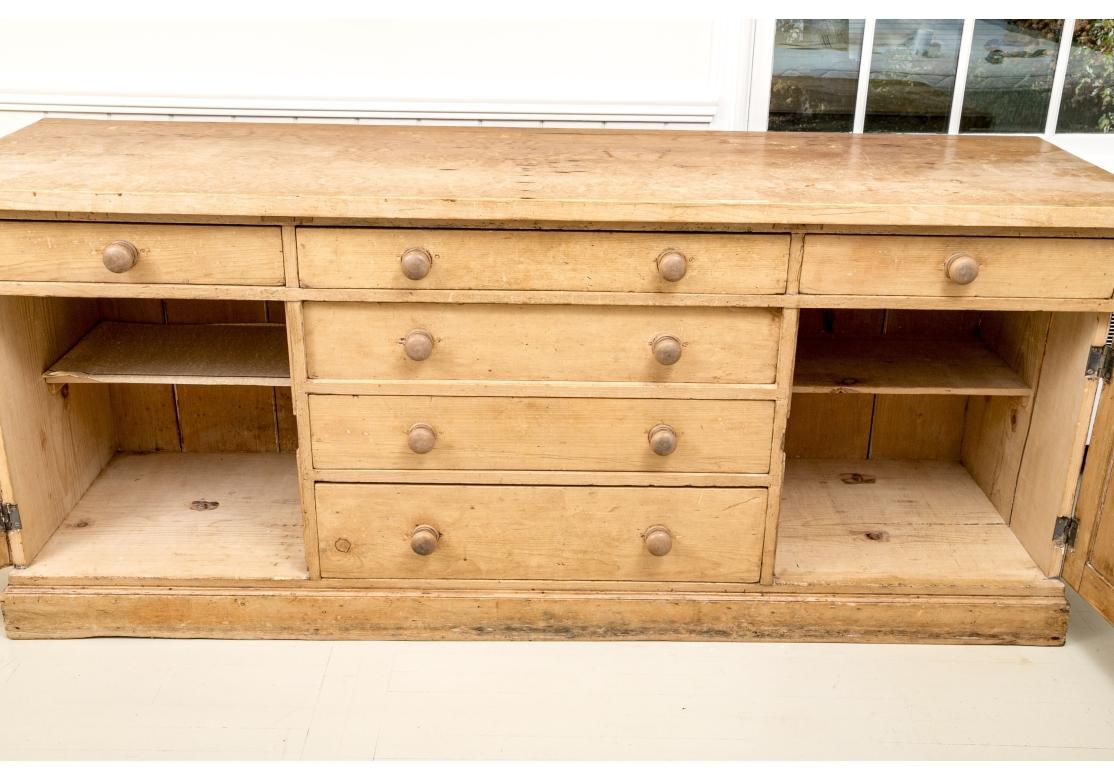 Massive Antique  English Cottage Pine Cabinet 14
