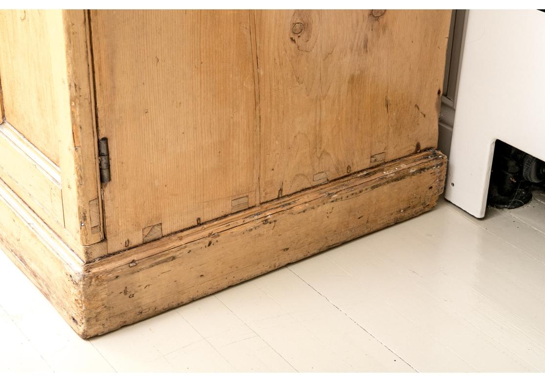 19th Century Massive Antique  English Cottage Pine Cabinet