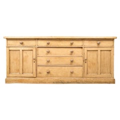 Massive Antique  English Cottage Pine Cabinet
