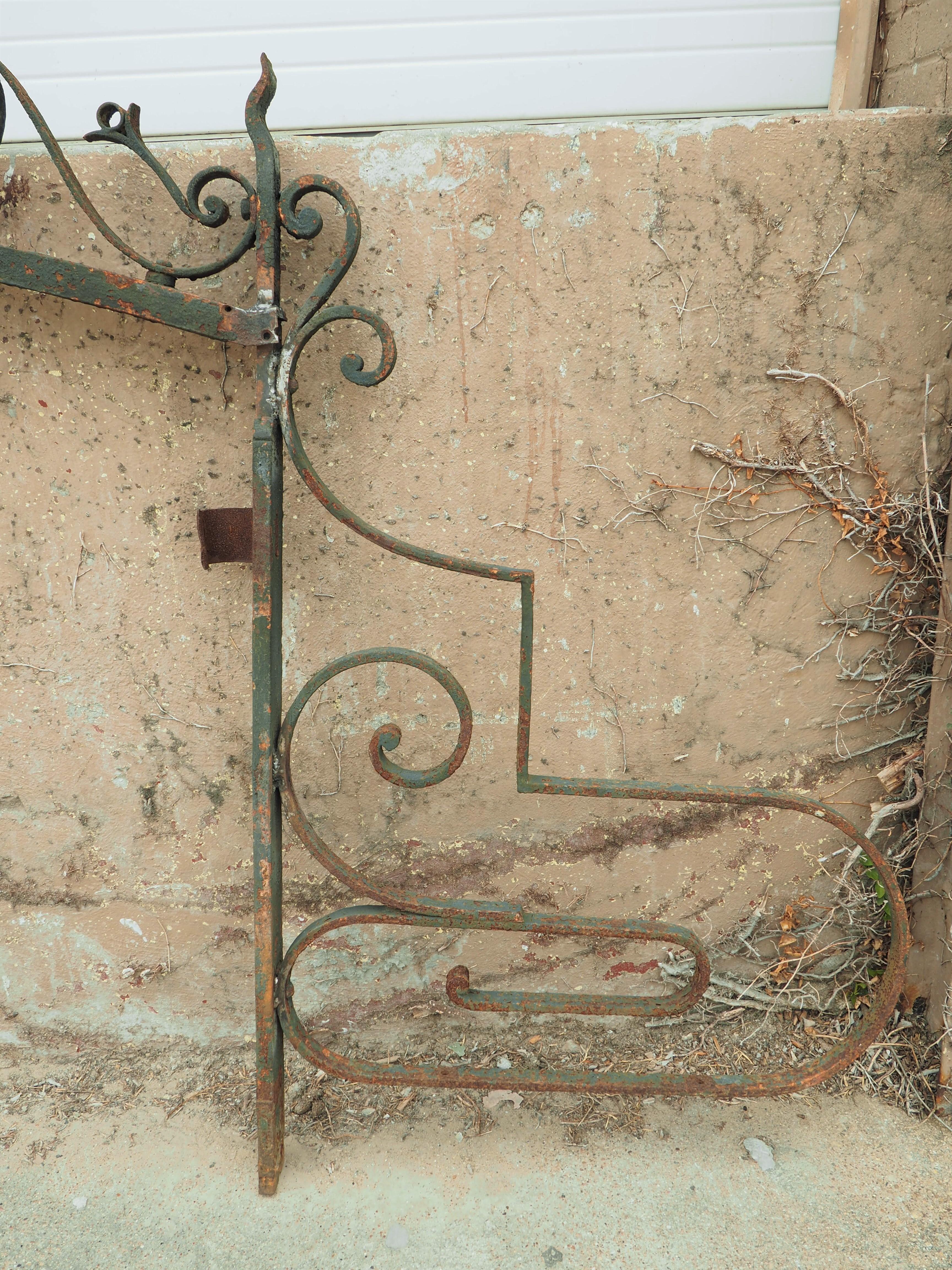 Massive Antique French Wrought Iron Gate Transom, Circa 1800 5