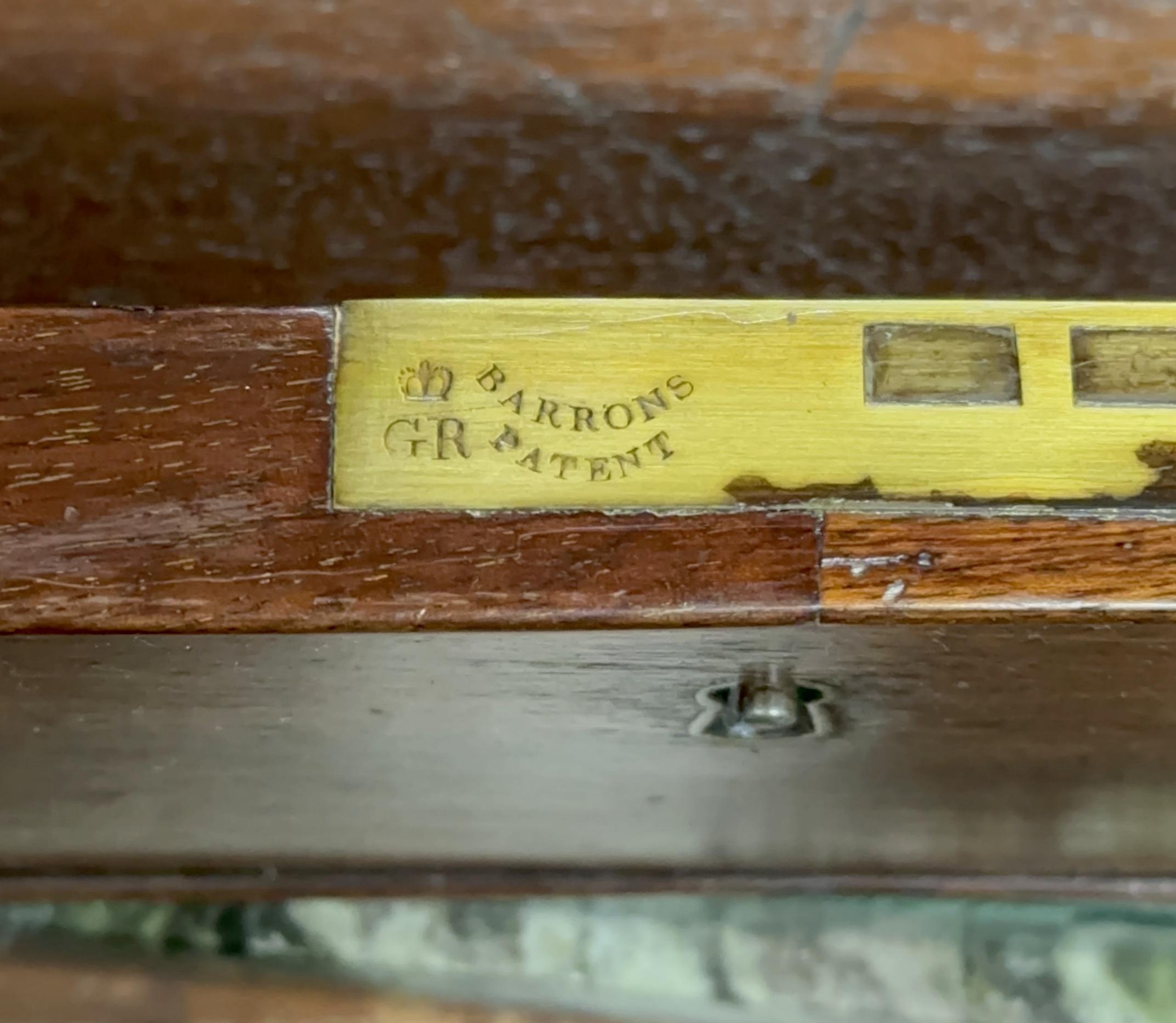 Massive Antique George III 1780 Hardwood Library Desk Table George Rex Locks For Sale 9