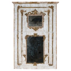 Grand miroir italien ancien massif