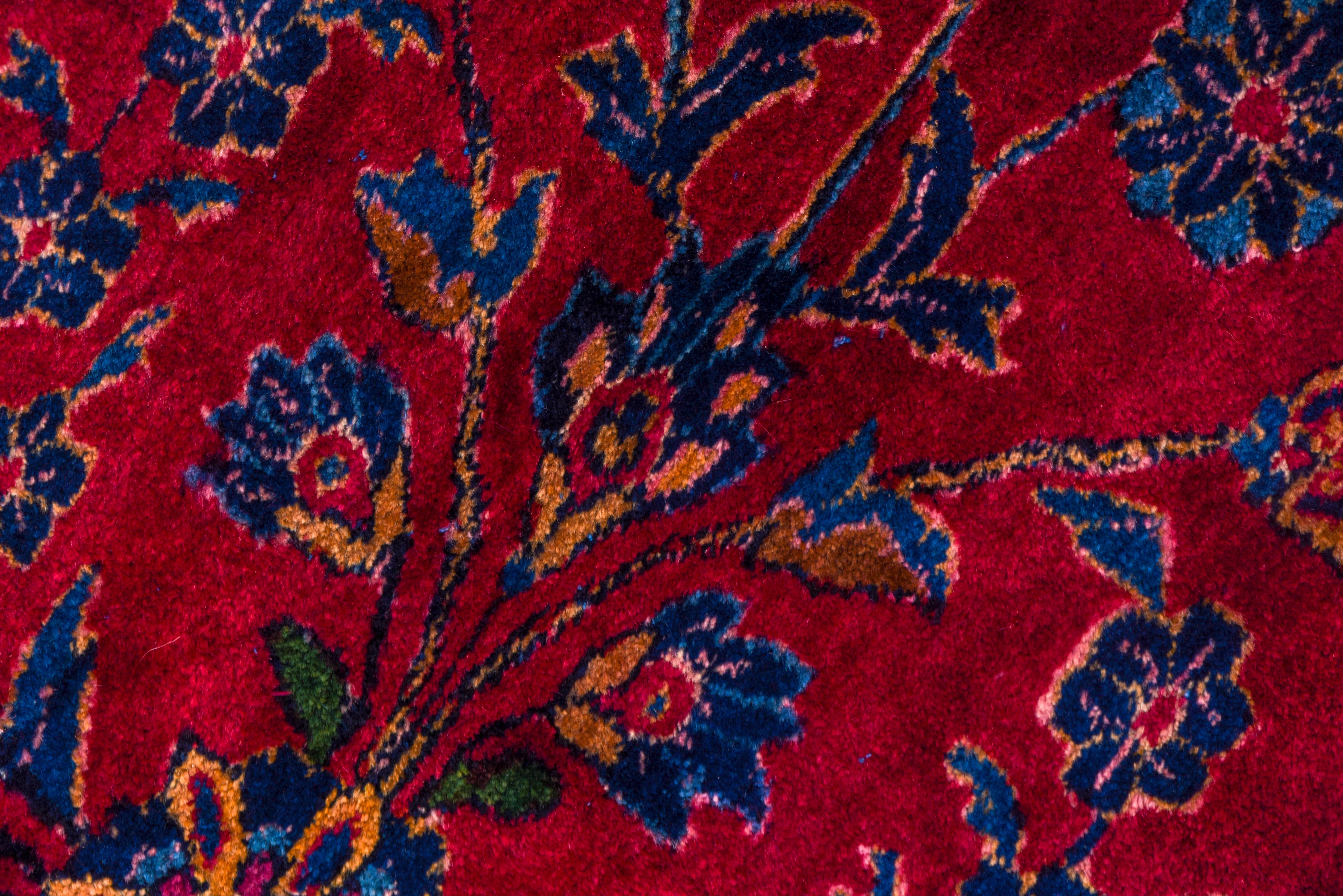 Persian Massive Antique Mohajeran Sarouk Mansion Carpet, Red Allover Filed, circa 1920s For Sale