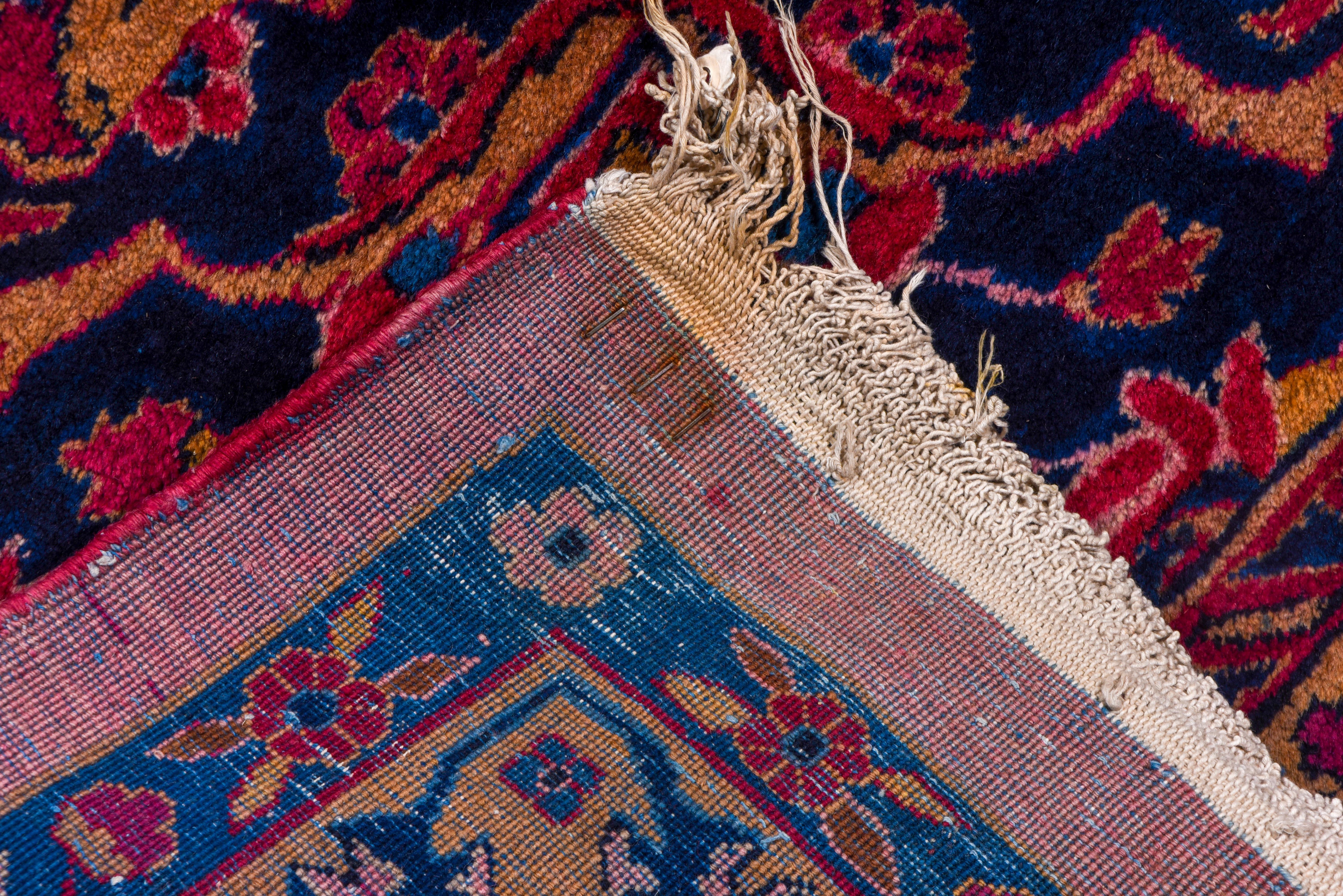 Massive Antique Mohajeran Sarouk Mansion Carpet, Red Allover Filed, circa 1920s In Good Condition For Sale In New York, NY