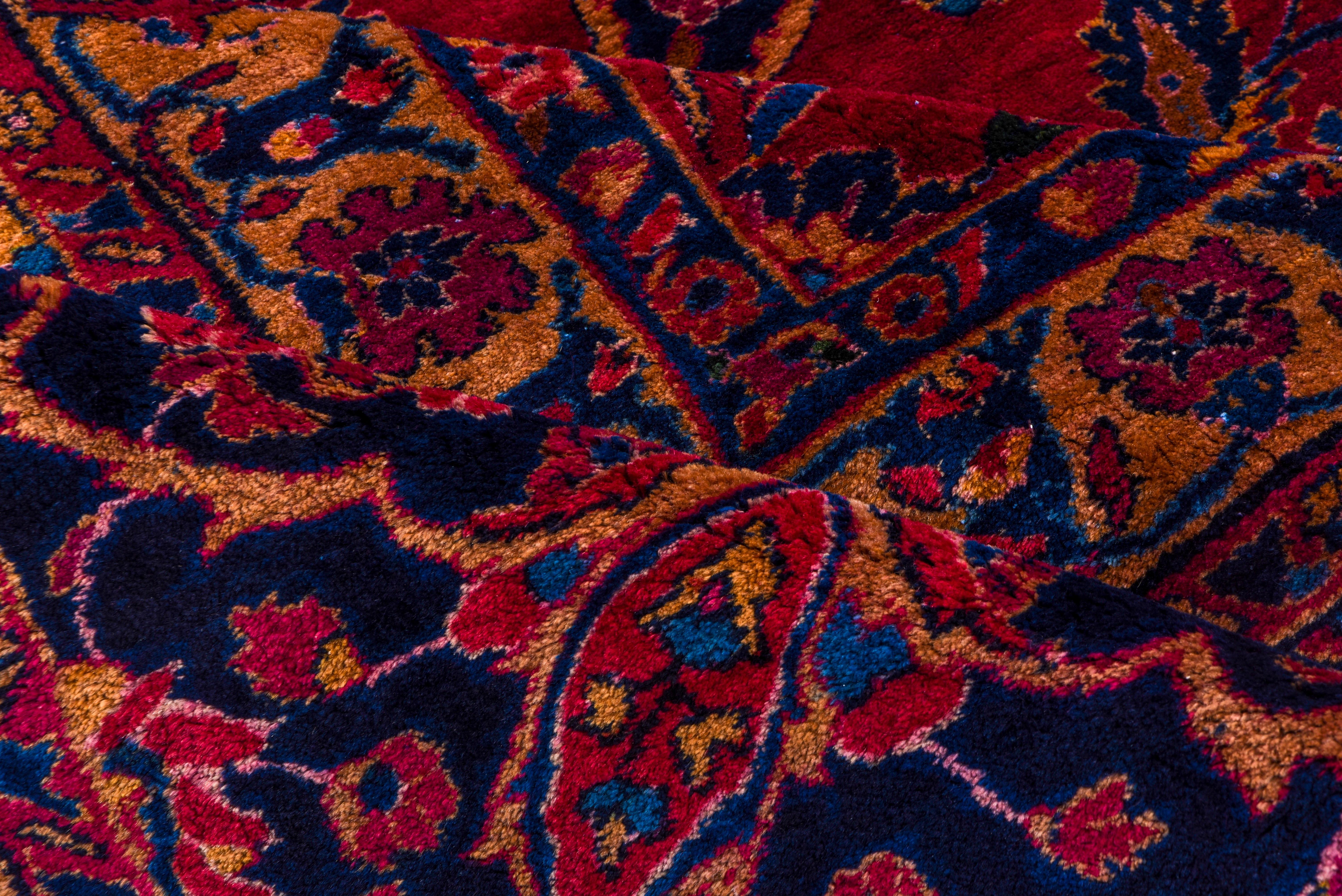 Early 20th Century Massive Antique Mohajeran Sarouk Mansion Carpet, Red Allover Filed, circa 1920s For Sale