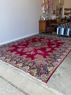 Grand tapis persan ancien de Kerman