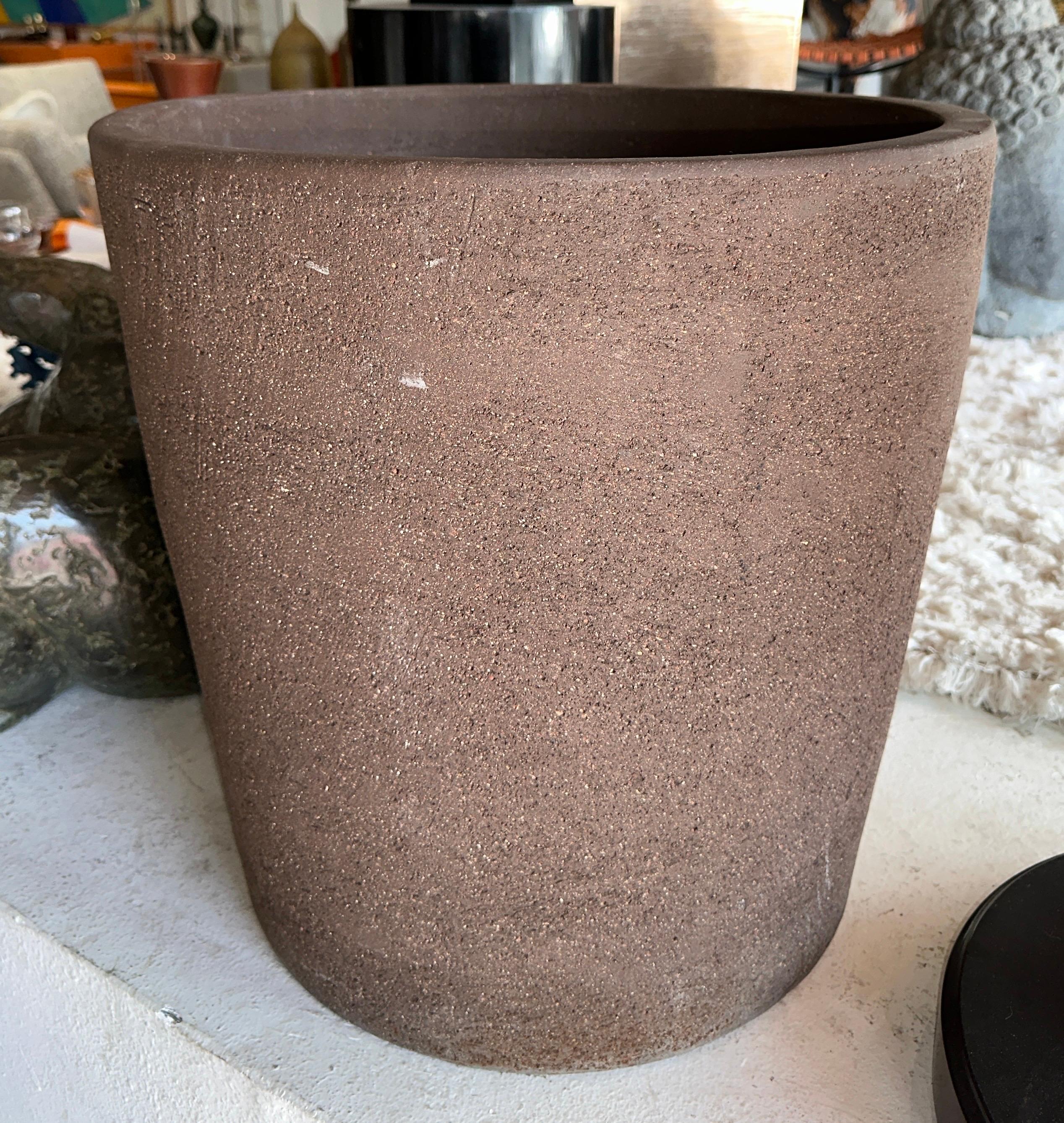 Massive Architectural Stoneware Pottery Planter For Sale 5
