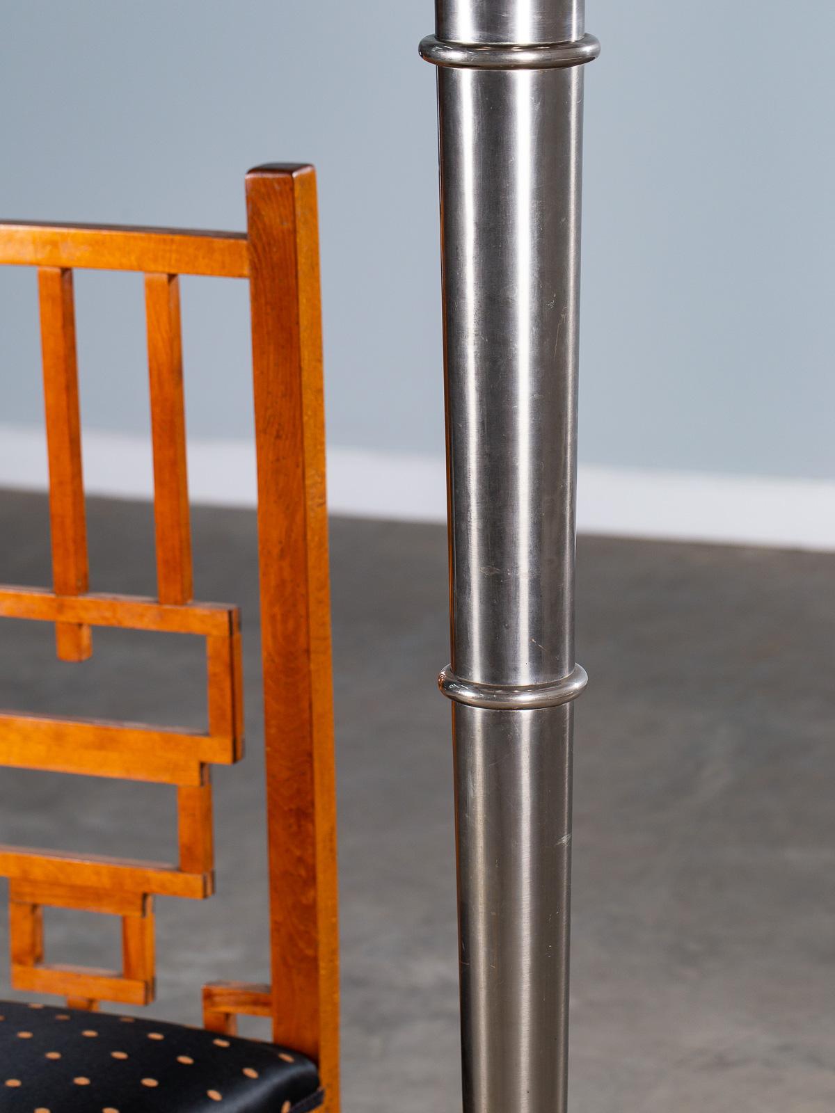Massive Art Deco Jean Perzel Style Torchiere Floor Lamp, circa 1935 In Good Condition For Sale In Houston, TX