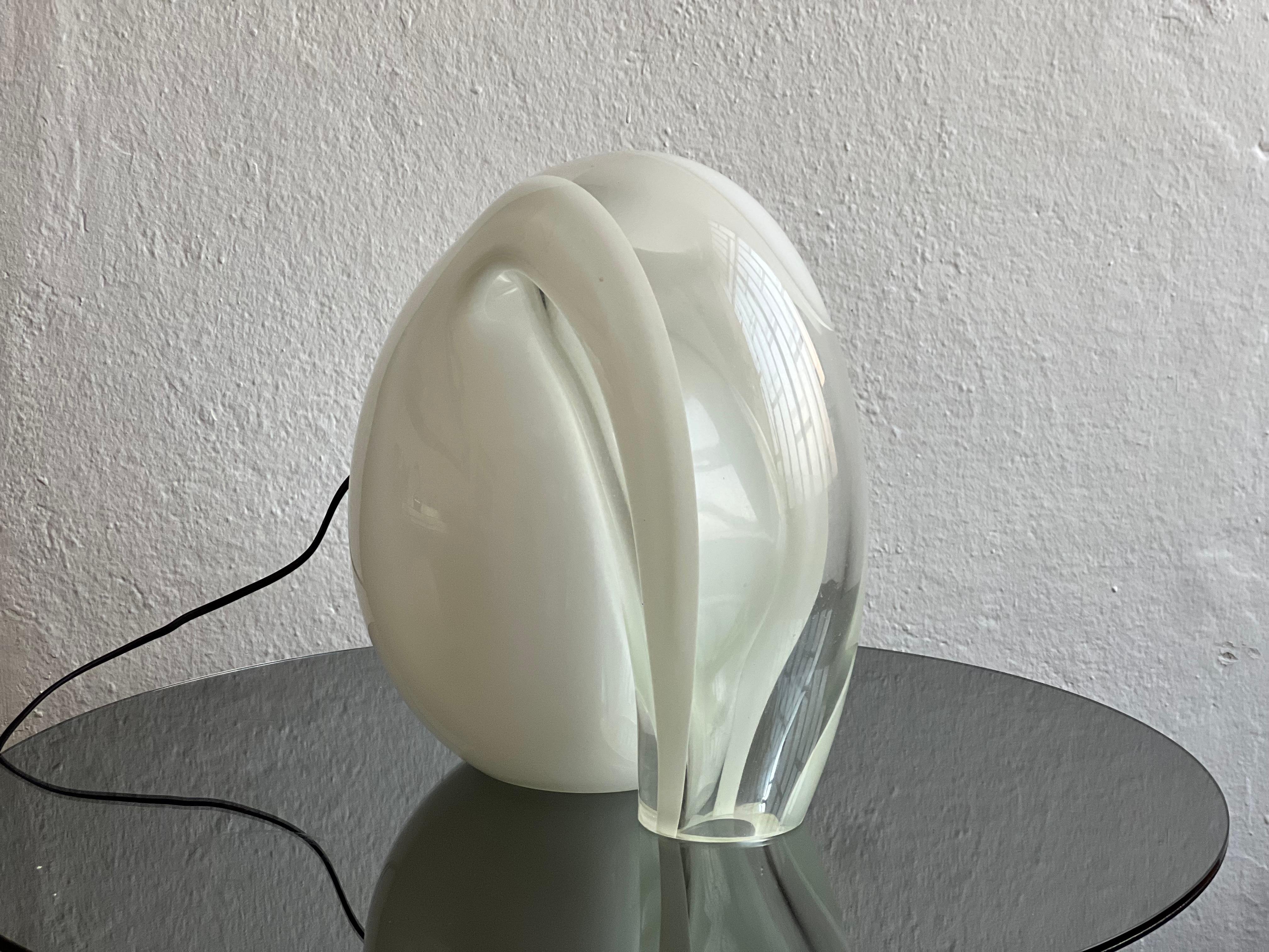 Tischlampe Munega aus massivem Kunstglas von Gino Vistosi, Murano, Italien, 1970er Jahre im Angebot 3