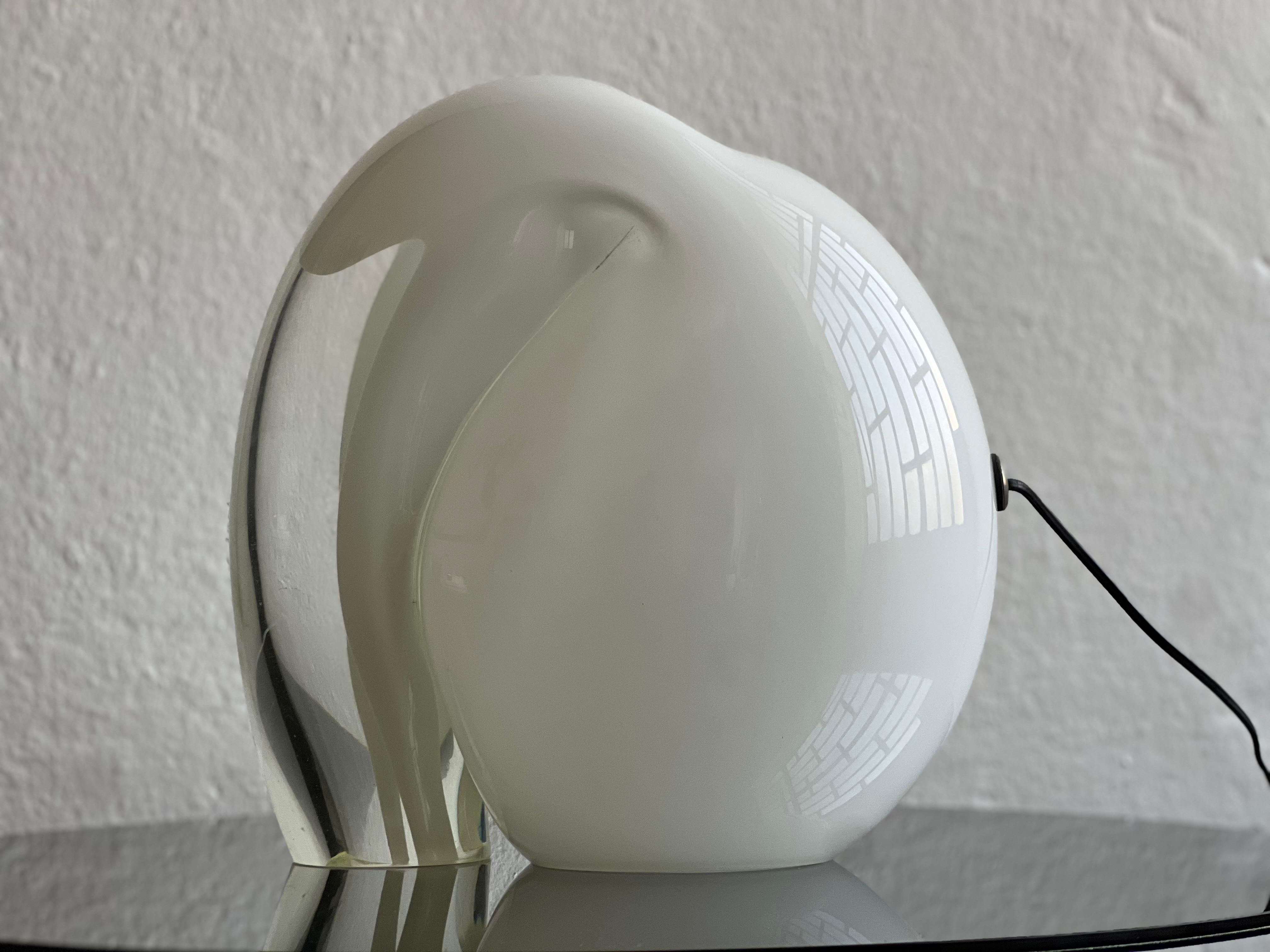 Tischlampe Munega aus massivem Kunstglas von Gino Vistosi, Murano, Italien, 1970er Jahre im Angebot 9