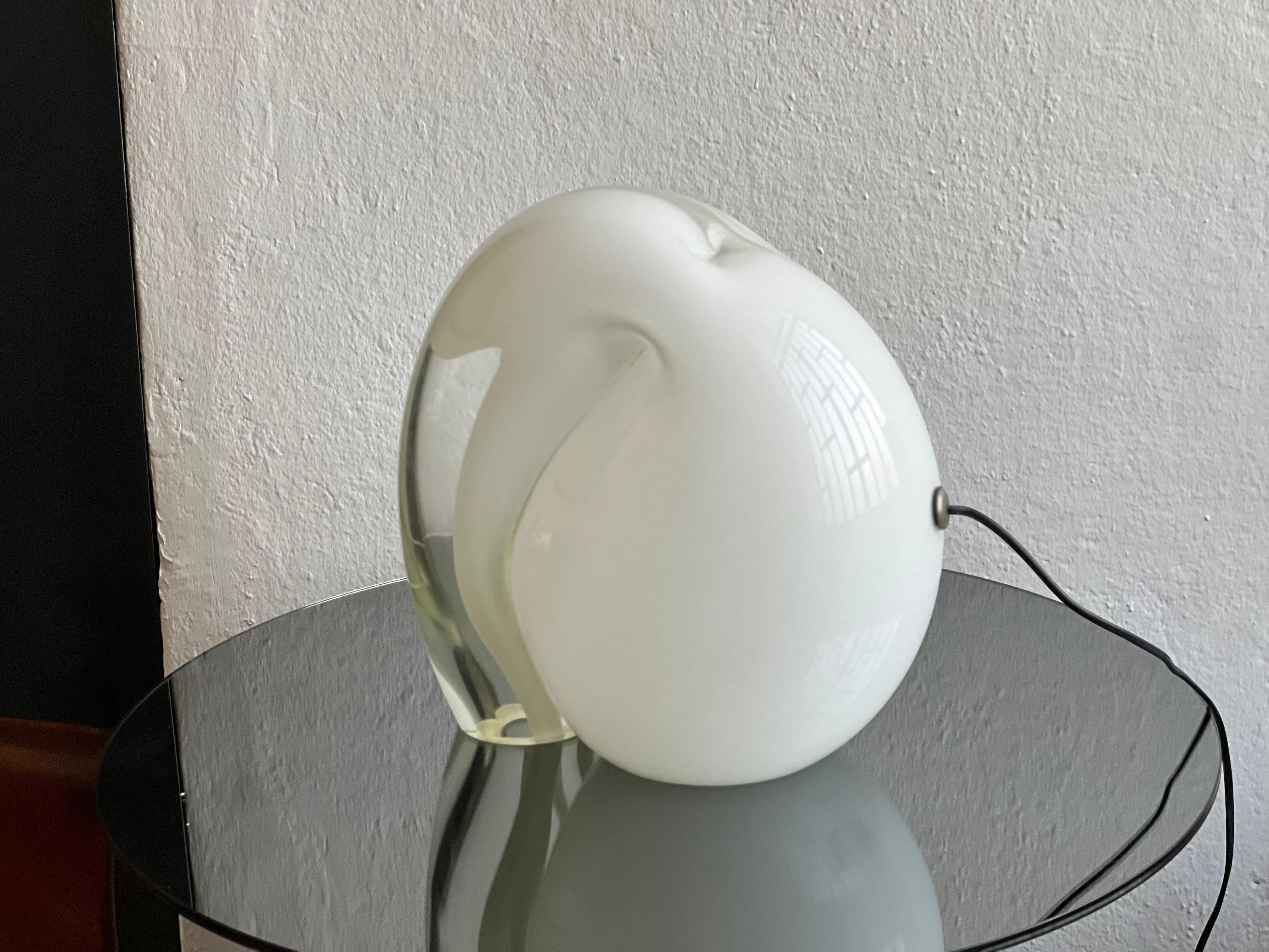 Tischlampe Munega aus massivem Kunstglas von Gino Vistosi, Murano, Italien, 1970er Jahre im Angebot 10