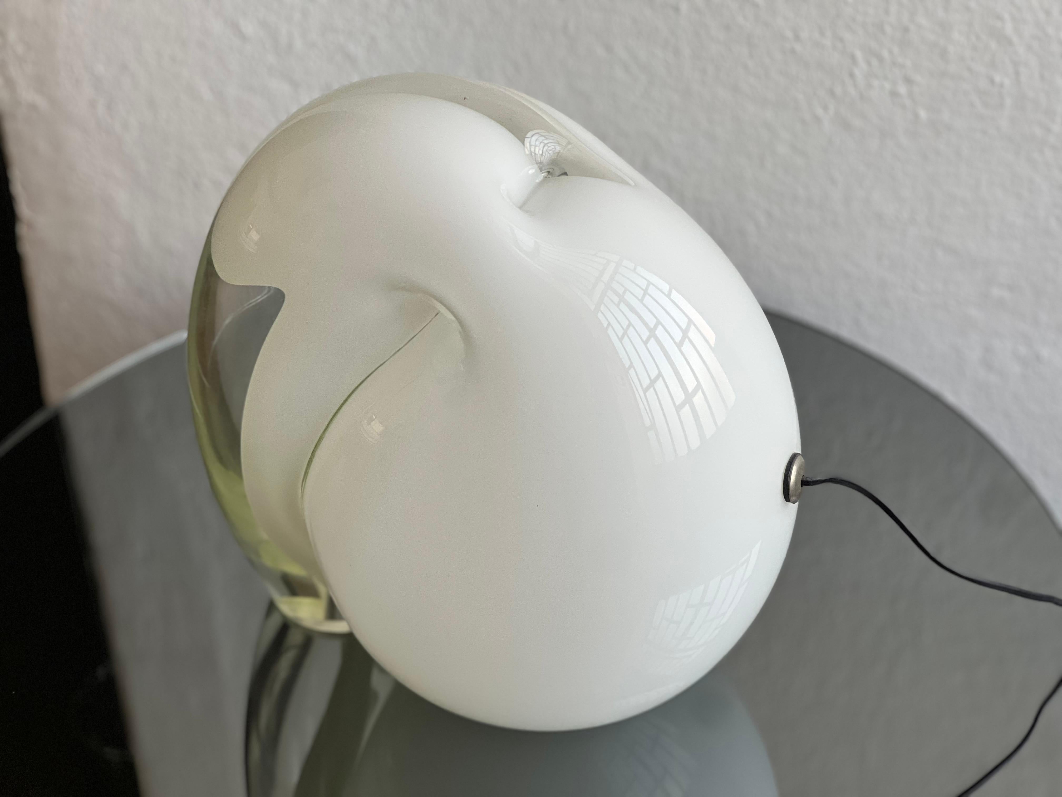 Tischlampe Munega aus massivem Kunstglas von Gino Vistosi, Murano, Italien, 1970er Jahre im Angebot 12