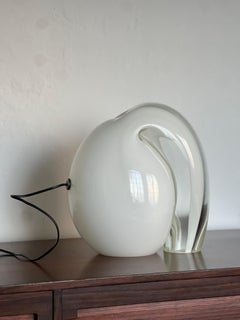 Massive art glass table lamp Munega by Gino Vistosi 1970's Murano Italy