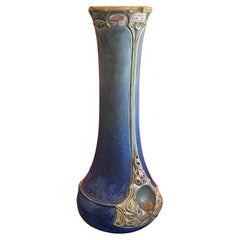 Gran jarrón de mayólica Art Nouveau de Julius Dressler