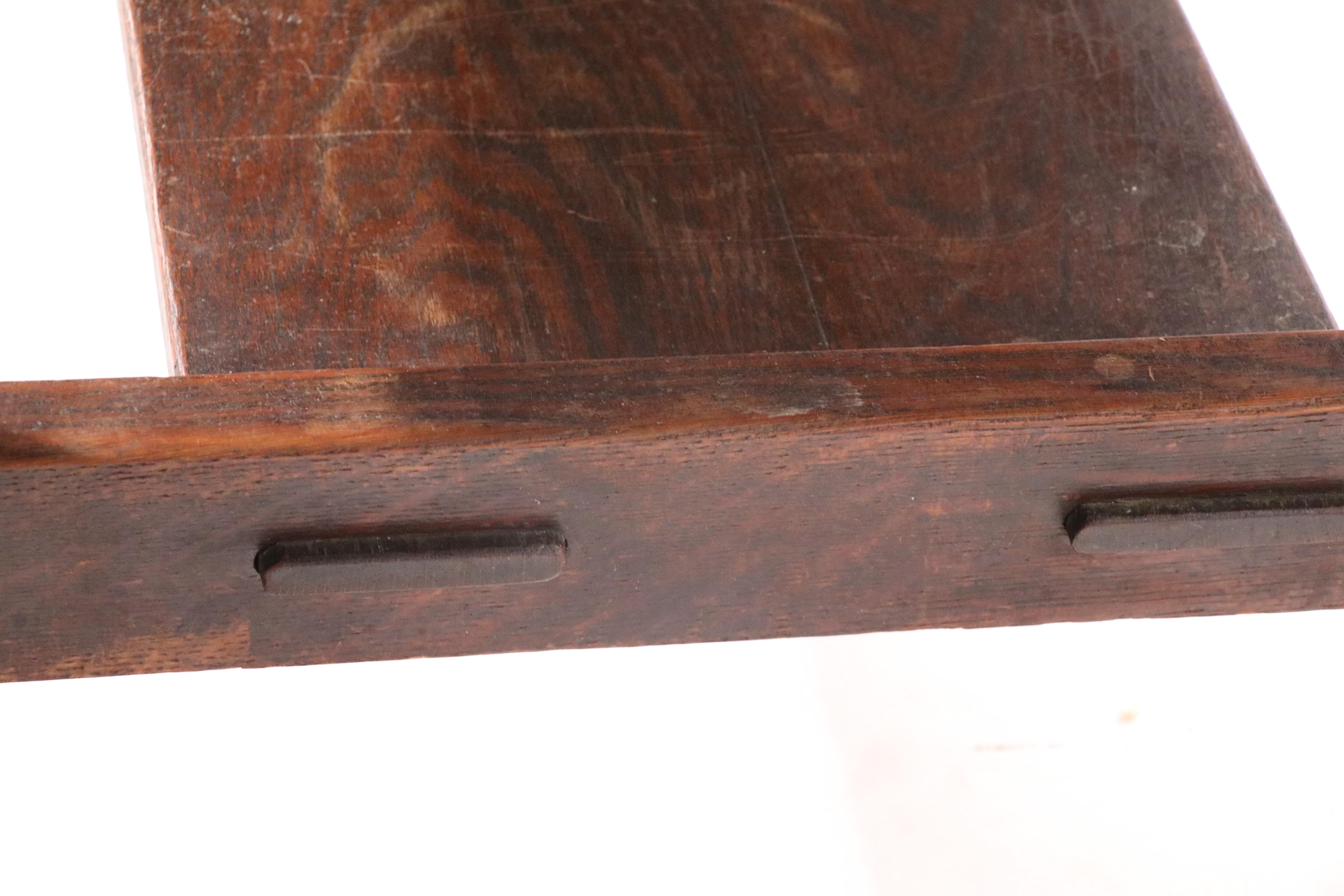 Massive Arts & Crafts Mission Oak Conference Dining Table by J. M. Young 1