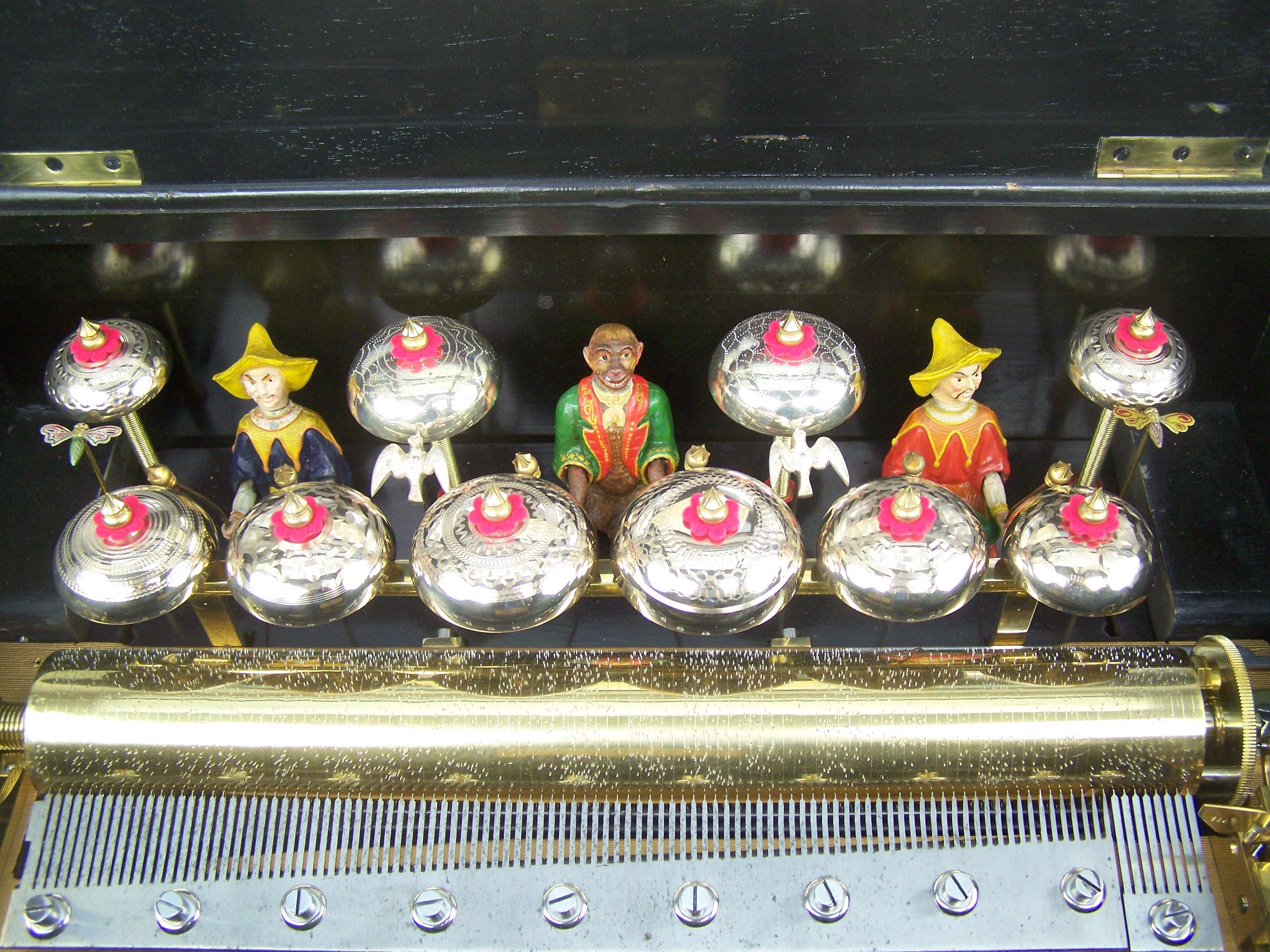Music Box with Automatons and Bells made by Karrer For Sale 2