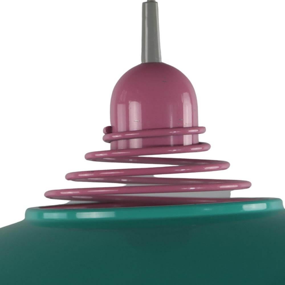 Other Massive Belgium Pop Art Style Pink-Turquoise Ceiling Lamp