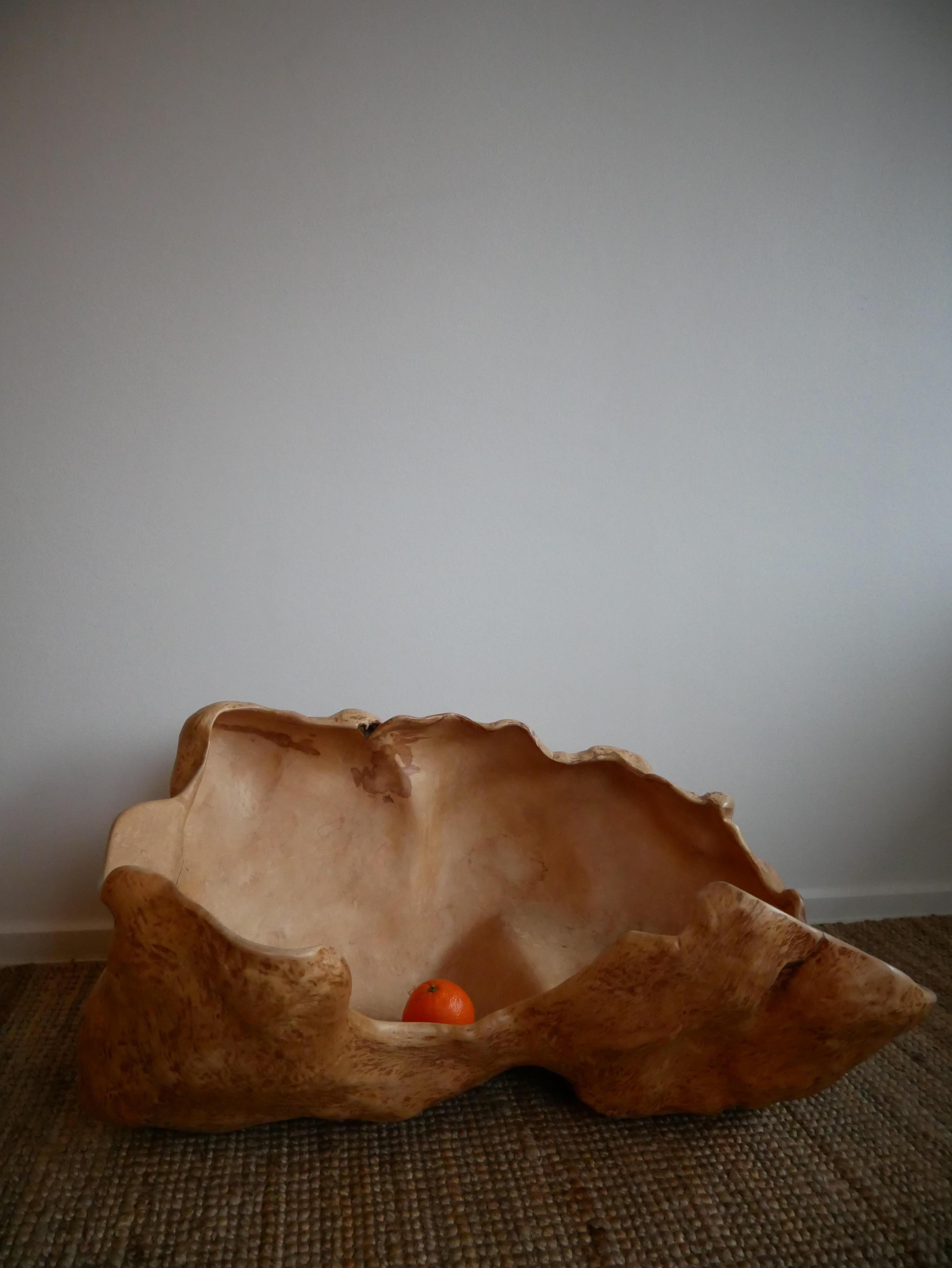 Swedish Massive Birch Burl Bowl For Sale