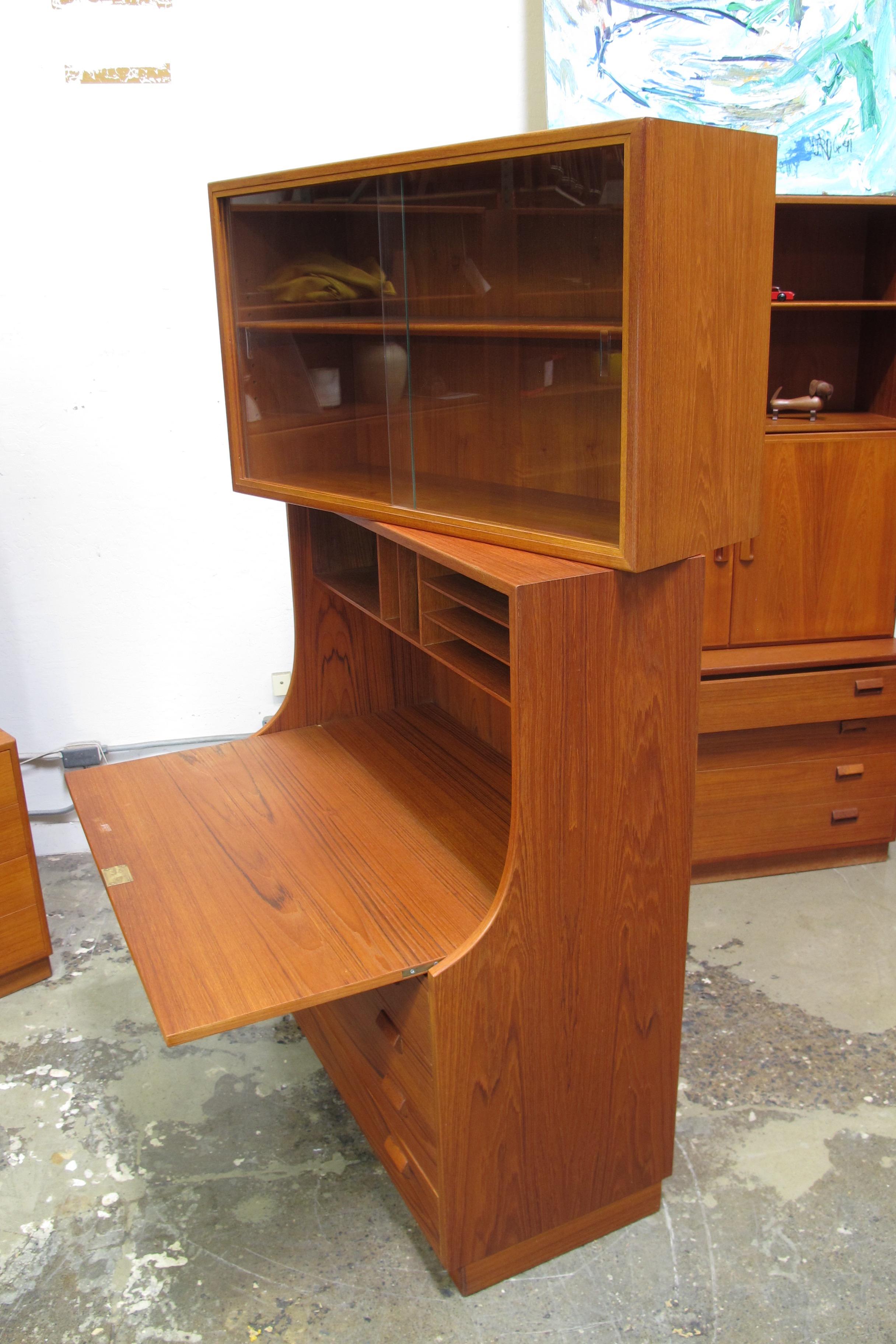 Massive Borge Mogensen Teak Wall Unit In Good Condition In Oakland, CA