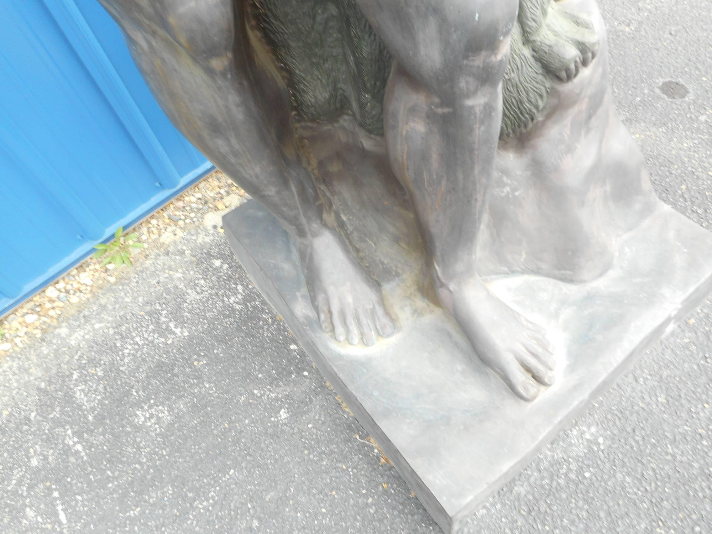 Massive Bronze Greek Statue 2