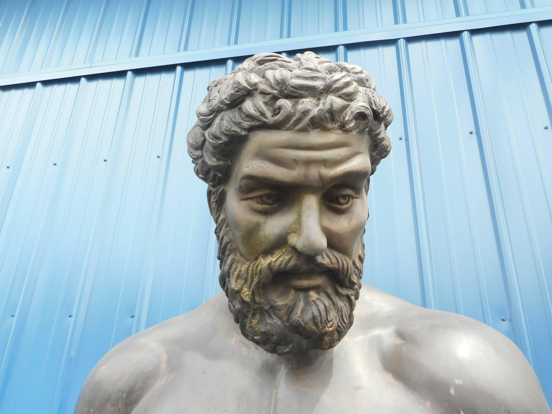 jacked greek statue