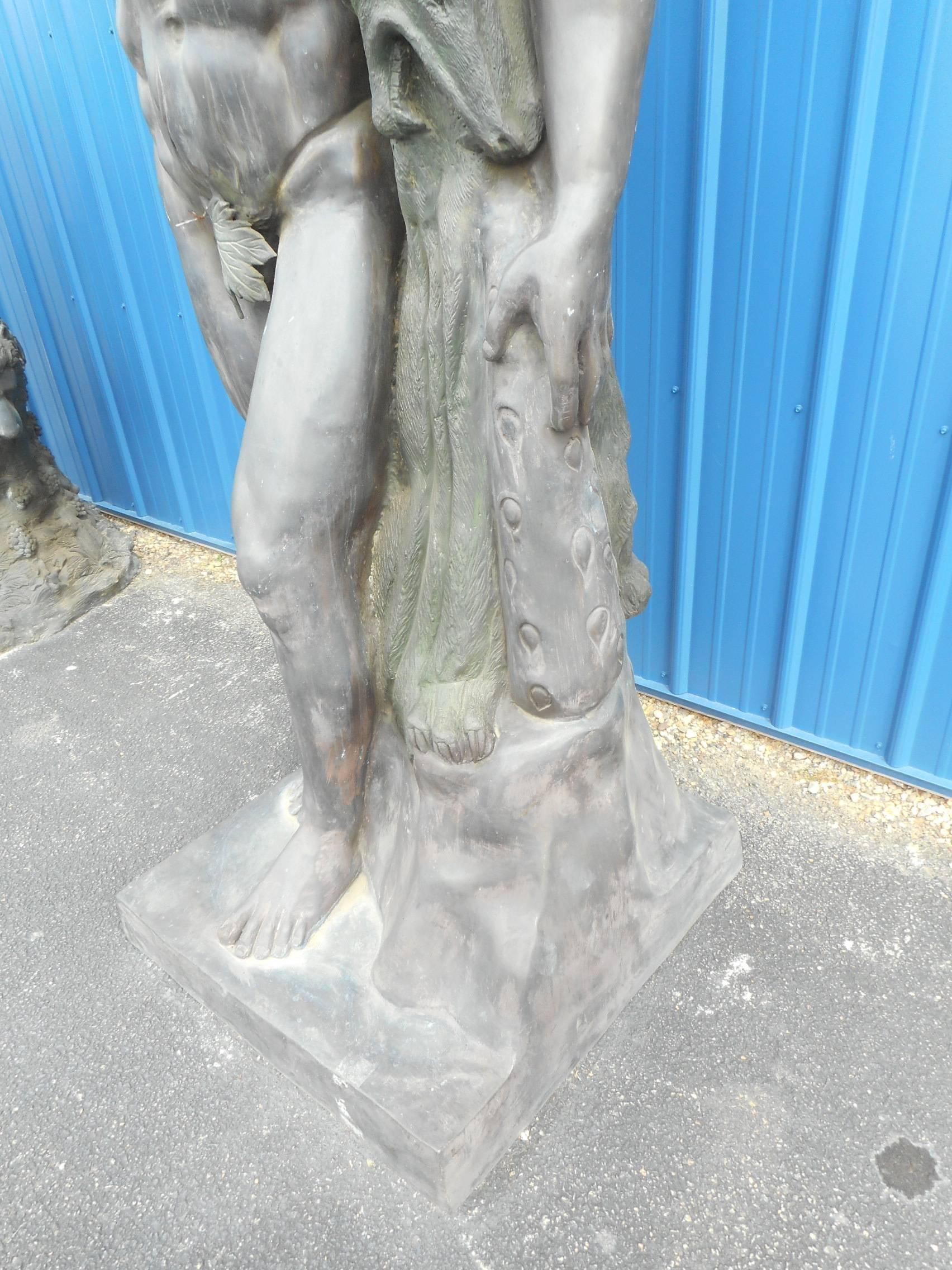 Massive Bronze Greek Statue In Good Condition In Brooklyn, NY