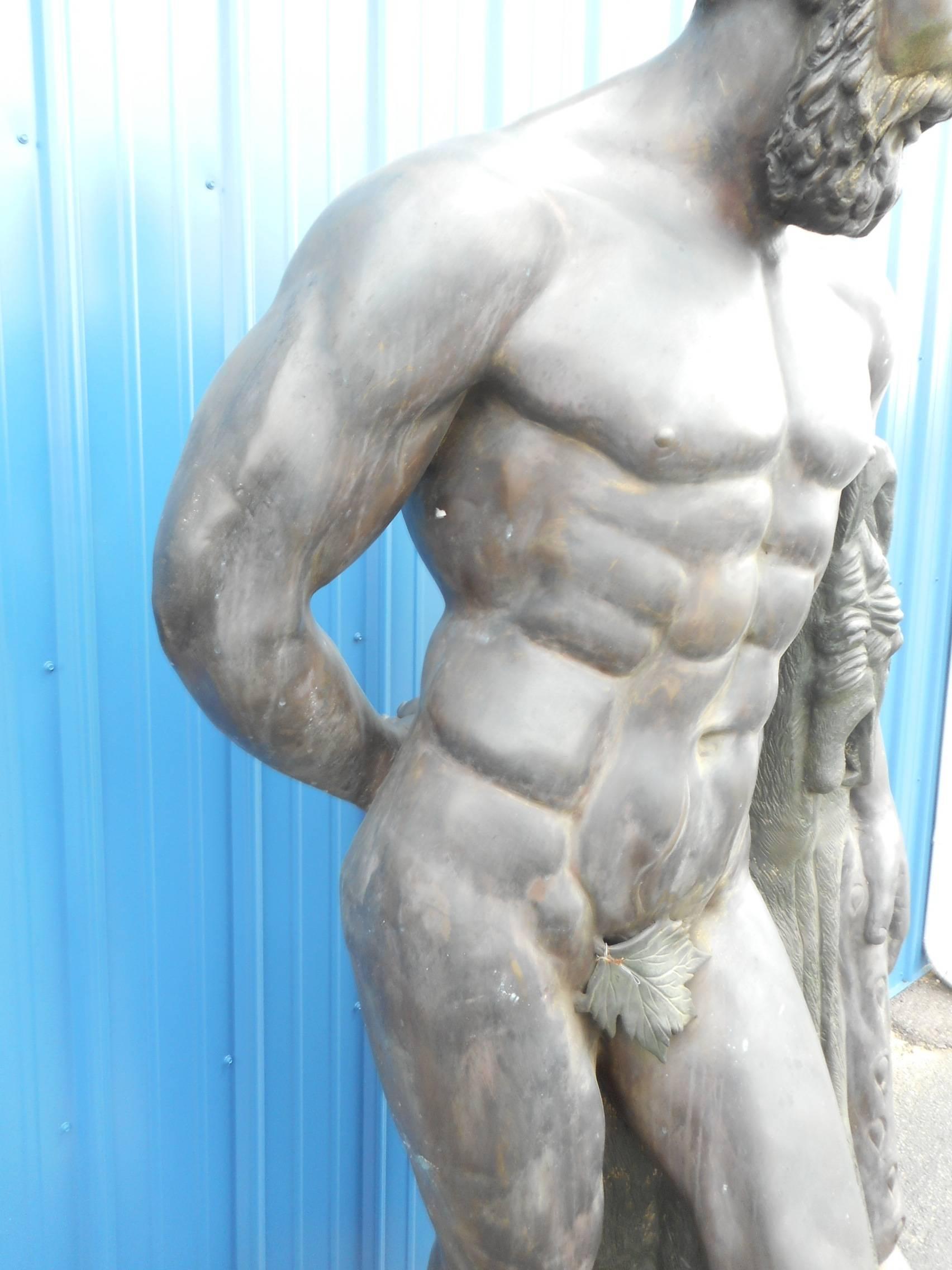20th Century Massive Bronze Greek Statue