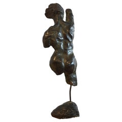 Massive Bronze Sculpture of Female Torso Made by Ridouy Francine