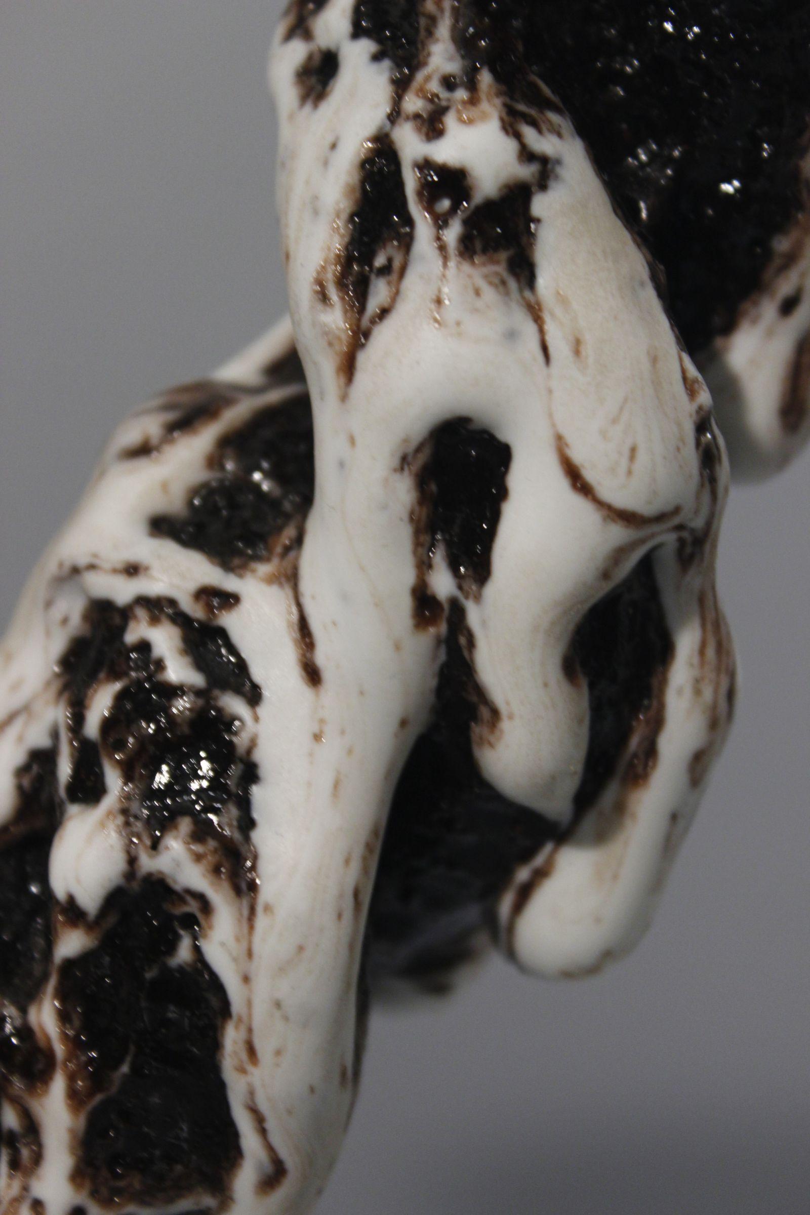 Vase massif en céramique brutaliste de Marius Giuge, Vallauris France Années 1950 en vente 4