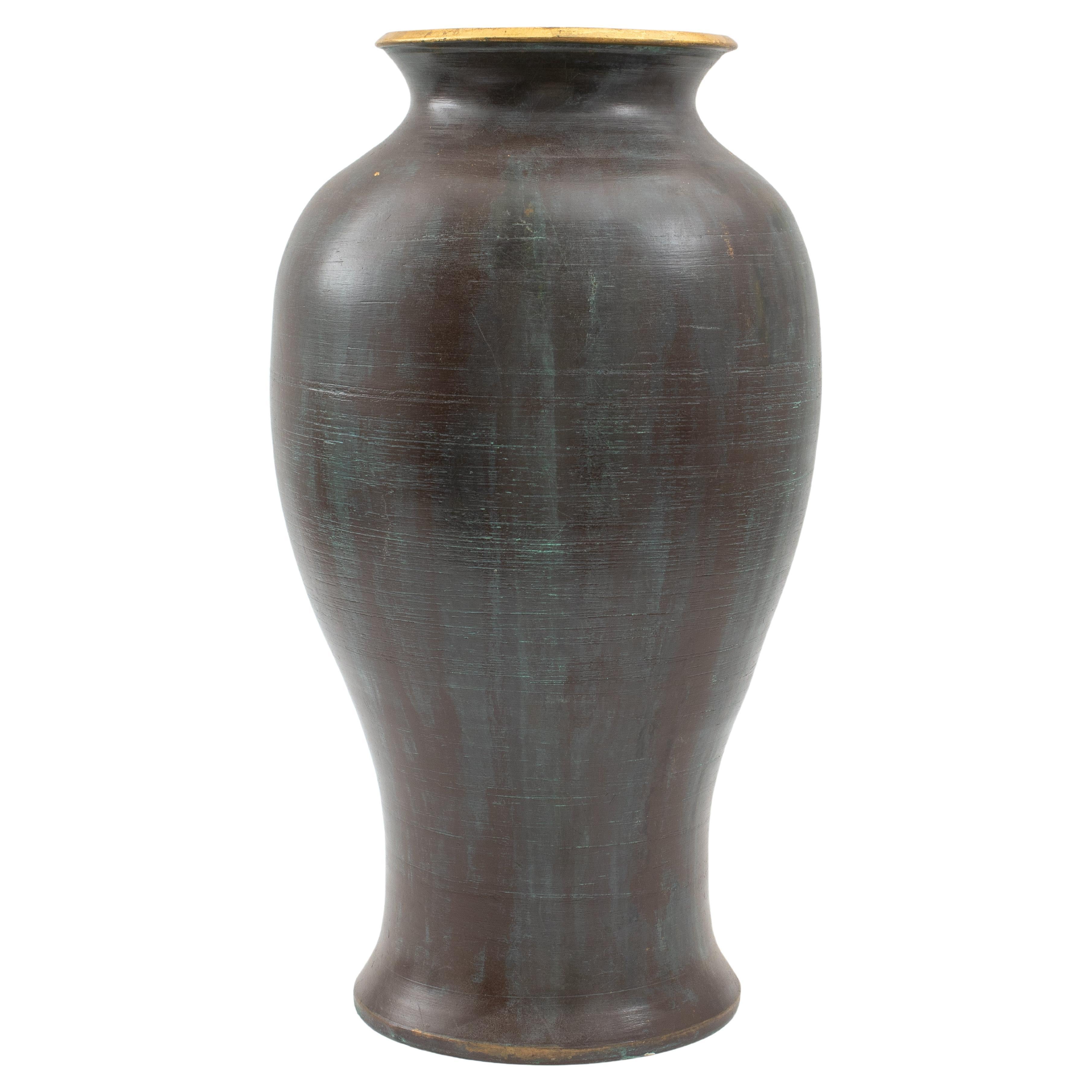 Vase en poterie d'art massif de Cason Studio de Burts