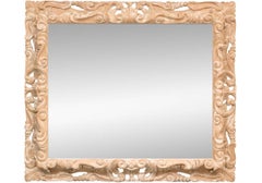 Massive Carved Pine Mirror Attr. To J. Robert Scott