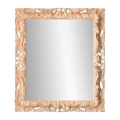Massive Carved Pine Mirror Attr. To J. Robert Scott