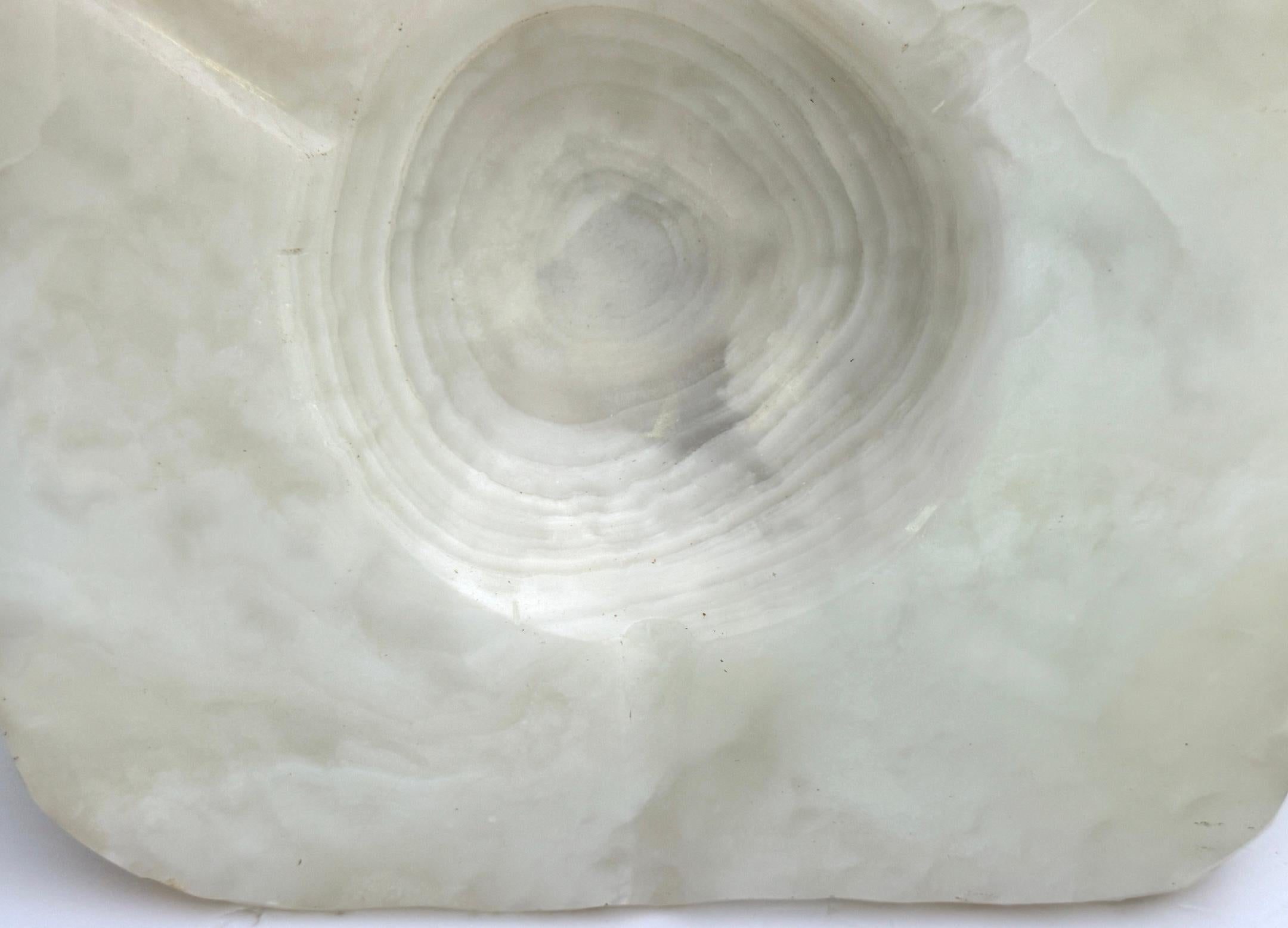 Massive Carved & Polished Rock Crystal / Quartz Live Edge Ashtray, Circa 1960s For Sale 6
