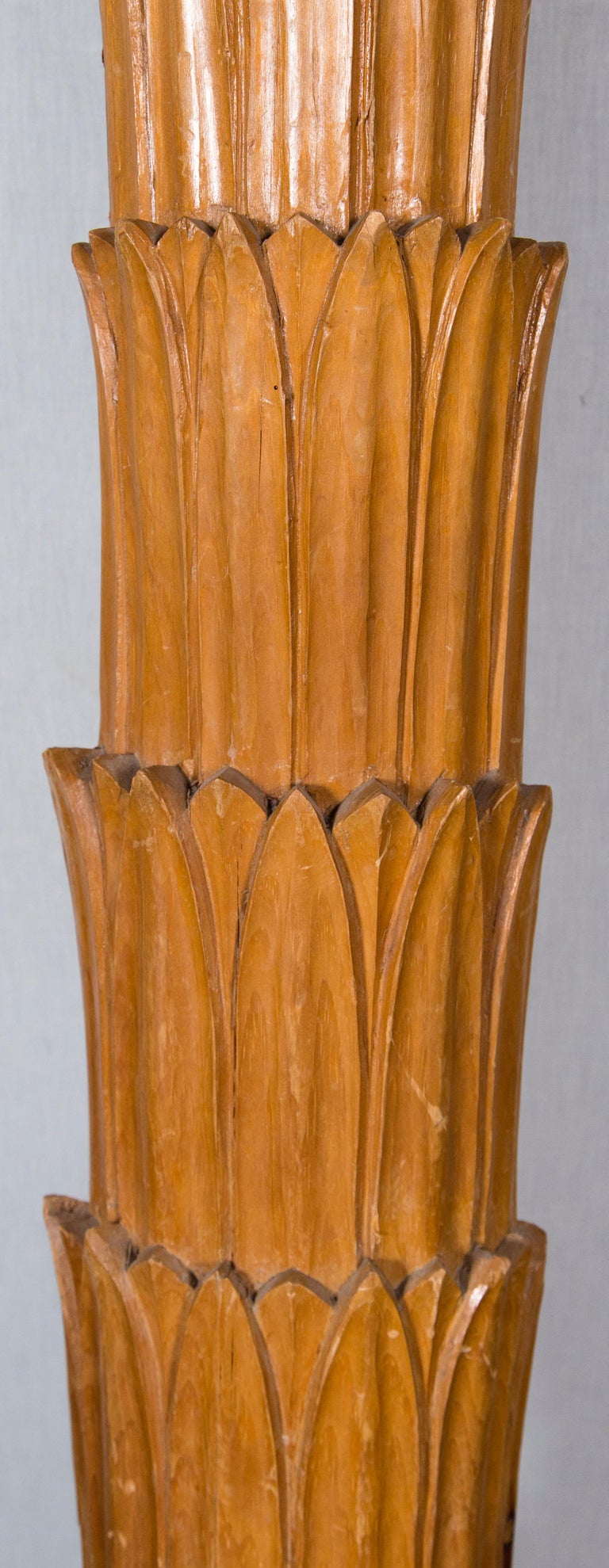 Massive Carved Wood Palm Tree with Lights at 1stDibs wooden palm tree