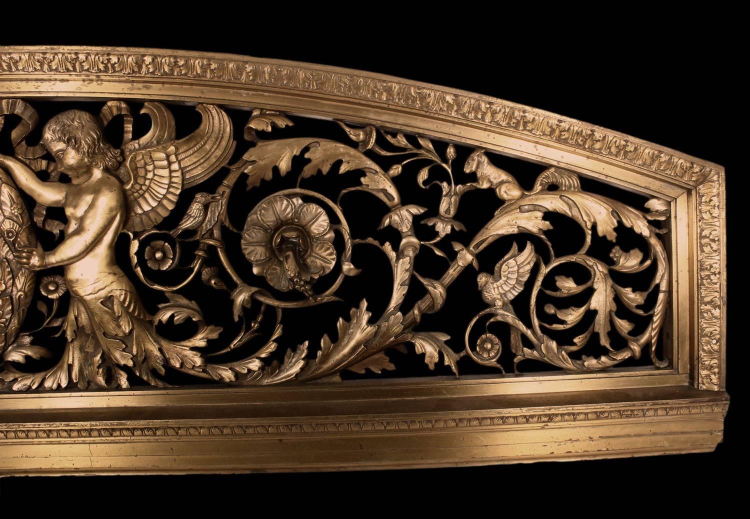 Massive Cast Bronze Architectural Relief Frieze In Good Condition For Sale In New York, NY