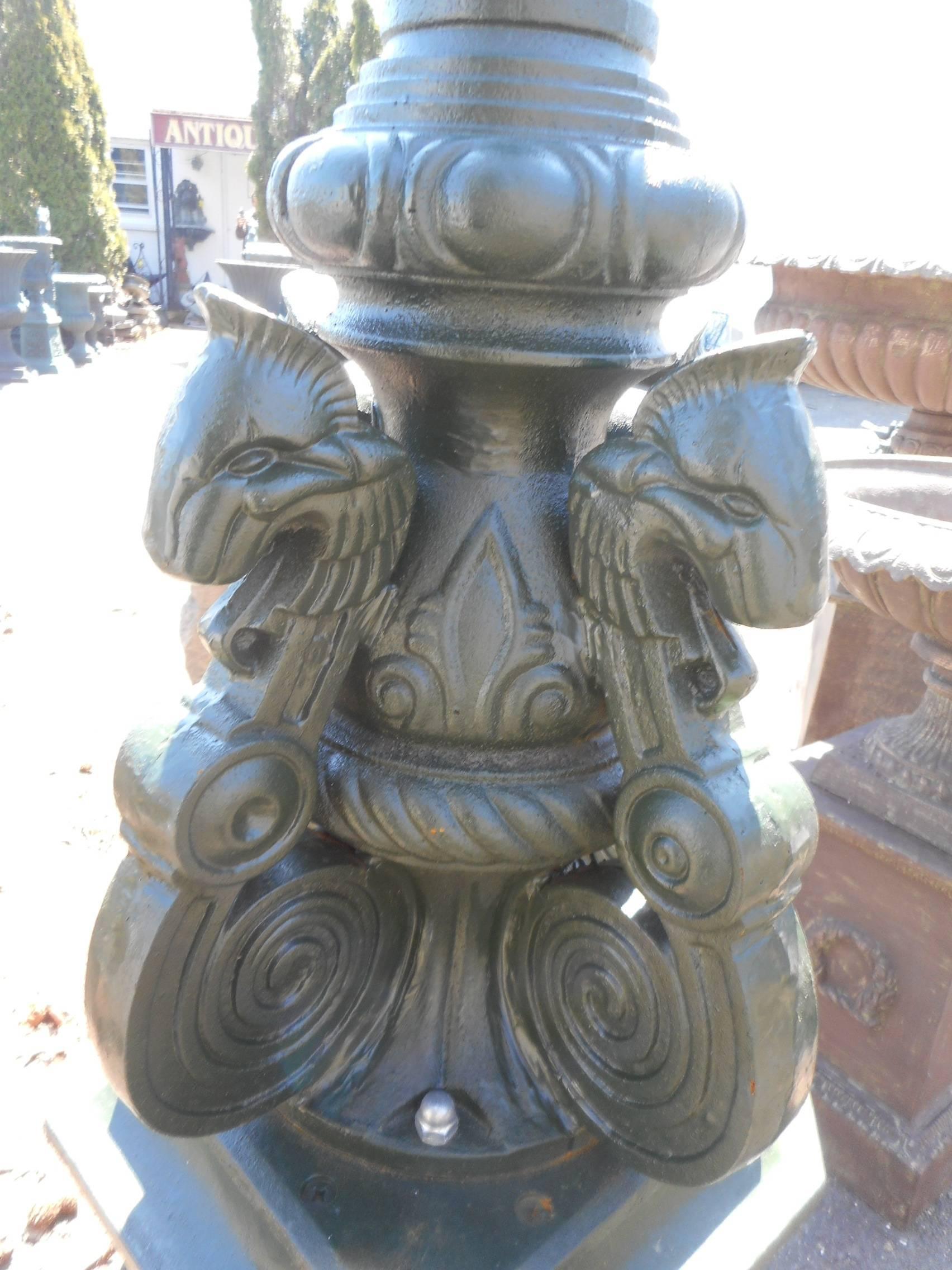 Massive Cast Iron Street Lamp with Five Lanterns 3