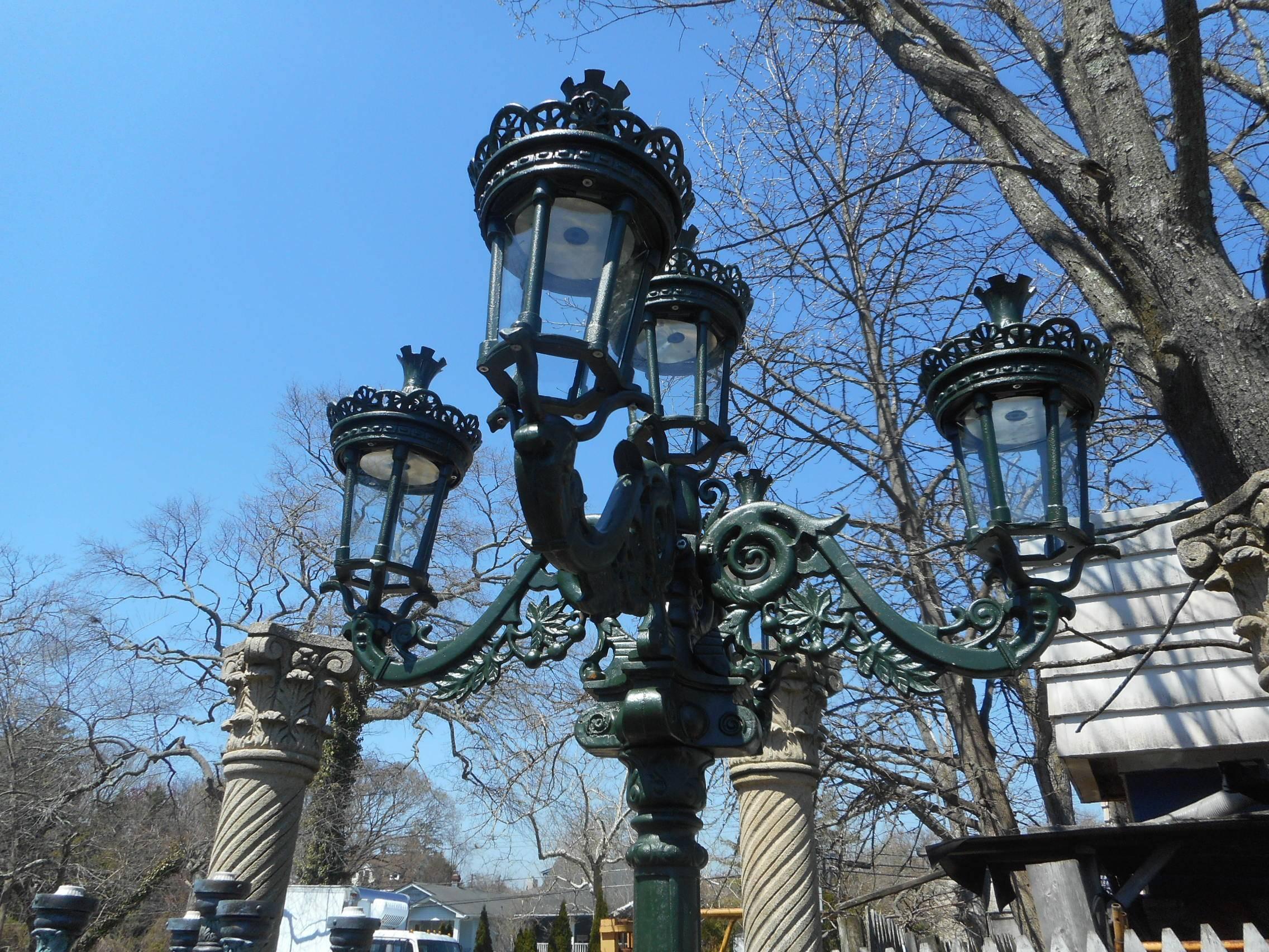 reclaimed cast iron street lamps