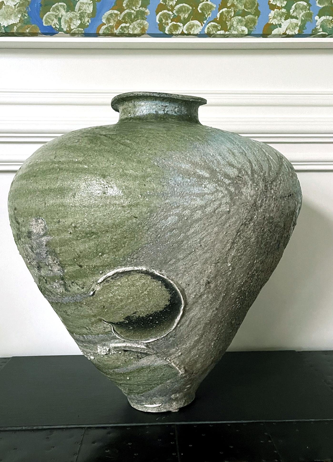 Pot en céramique Tsubo massif de la poterie japonaise Tsujimura Yui Bon état - En vente à Atlanta, GA