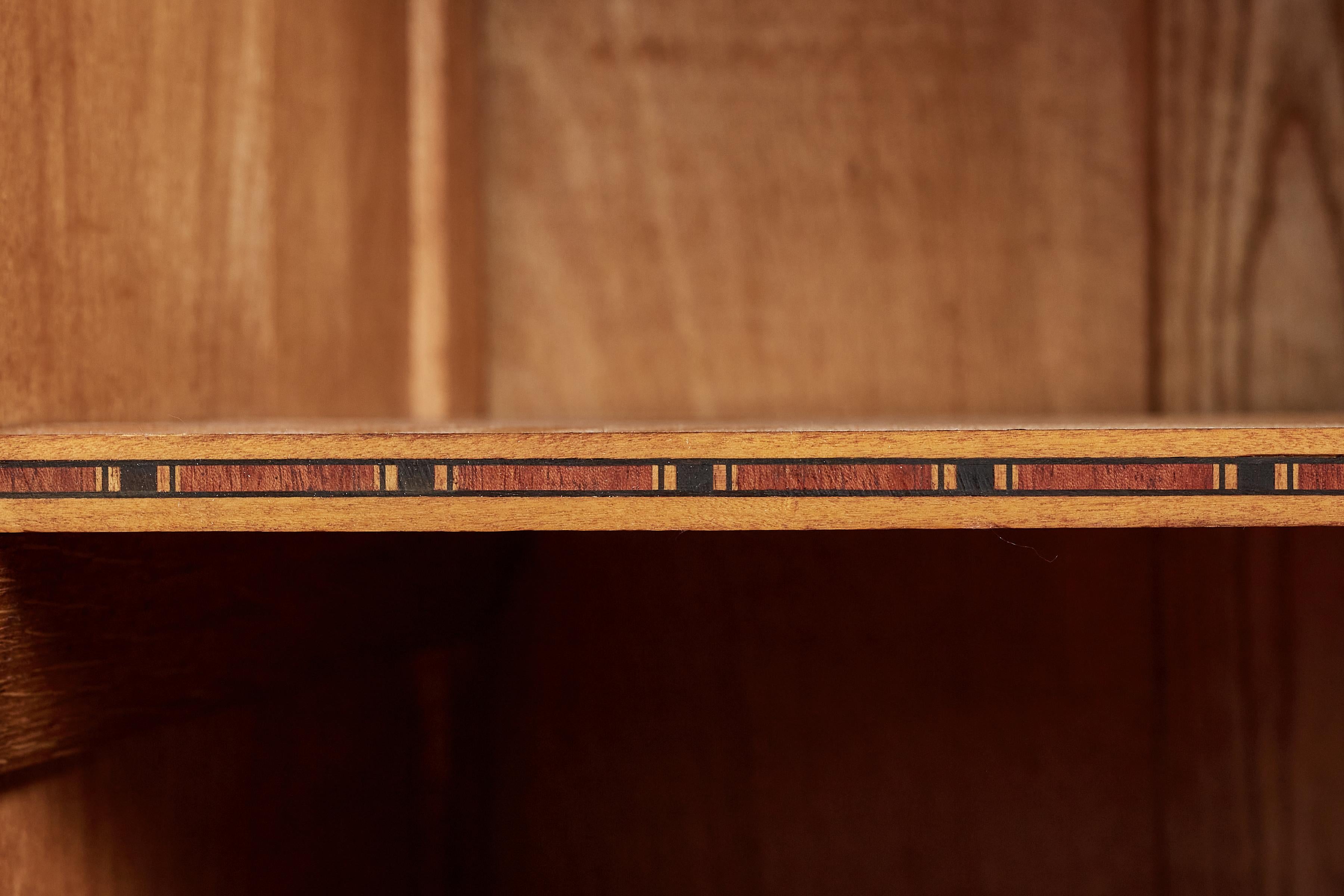 Massive Charles Dudouyt Oak Sideboard w/ brass circle handles For Sale 9