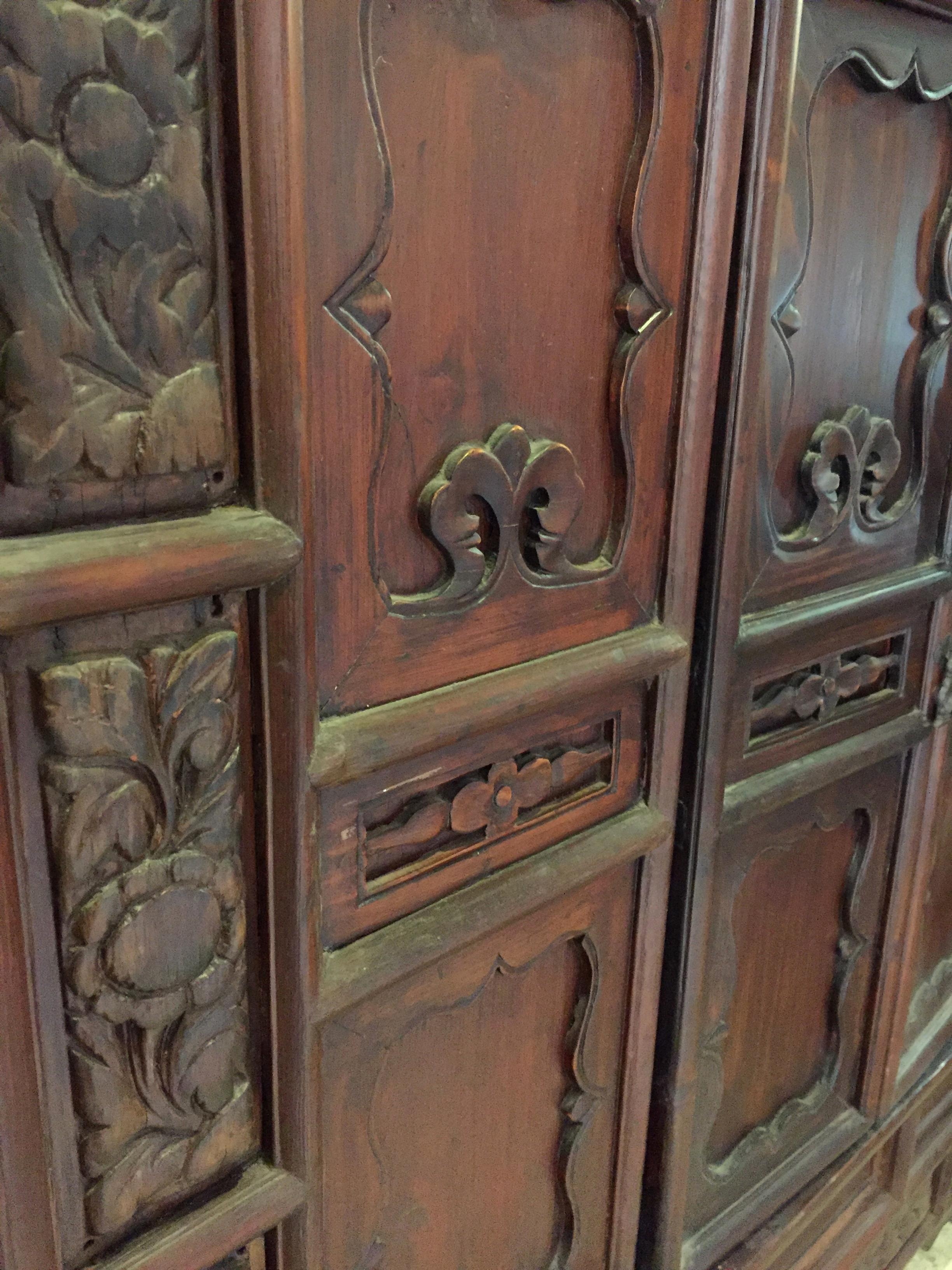 Chinese Antique General's Armoire  For Sale 6