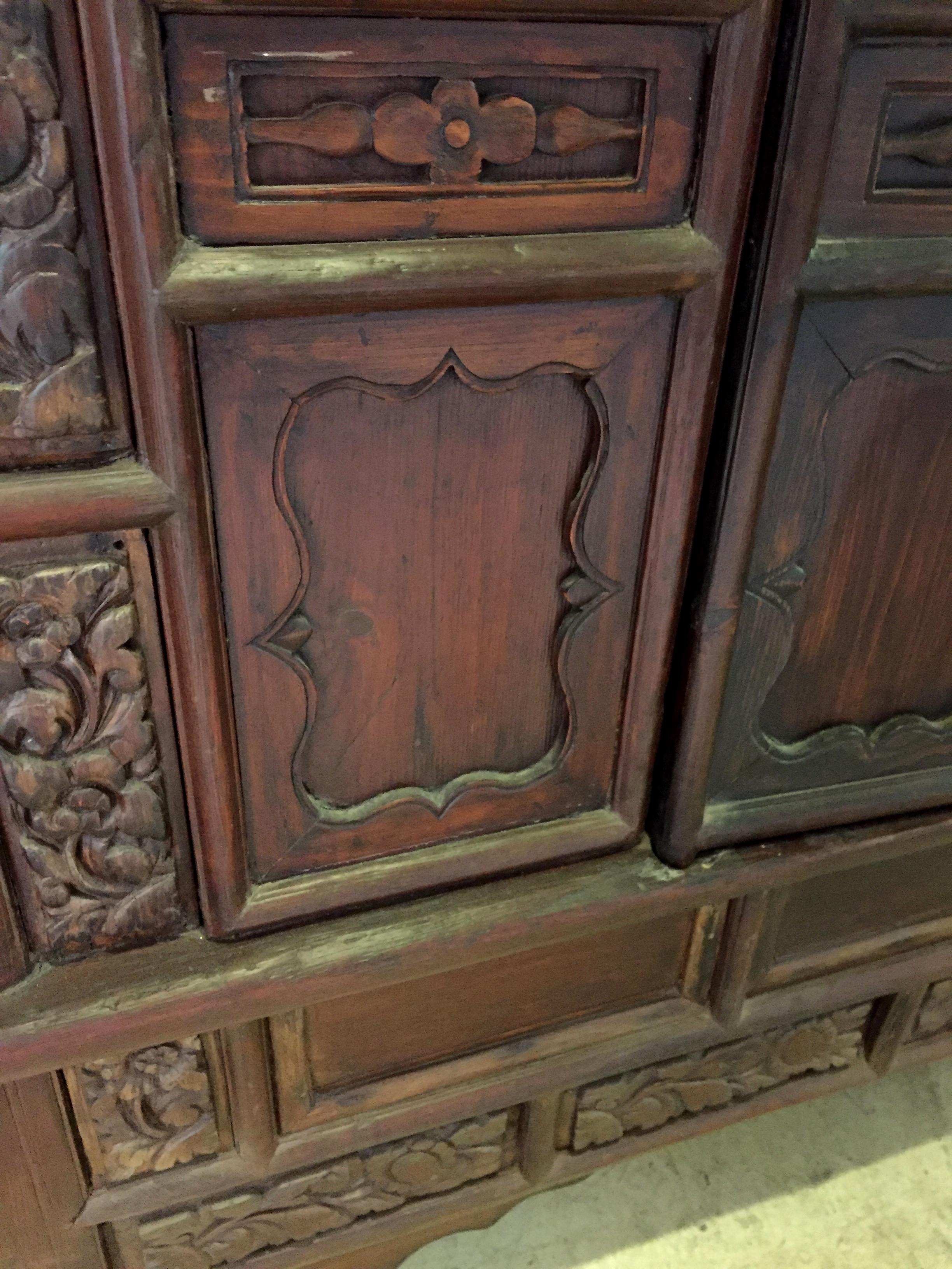 Chinese Antique General's Armoire  For Sale 8