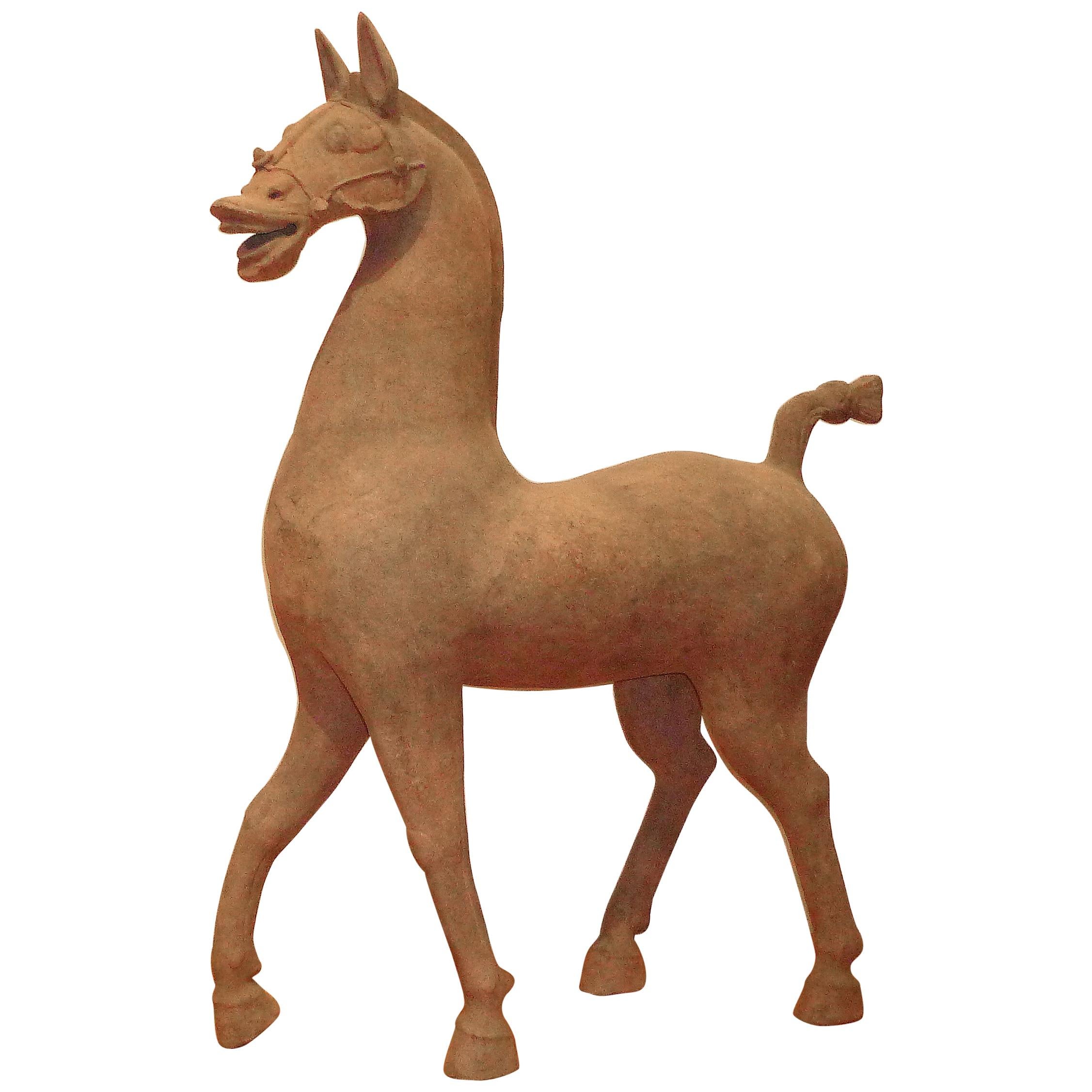 Massive chinesische Han Dynasty Sichuan Terrakotta-Keramik Pferd, Oxford TL getestet