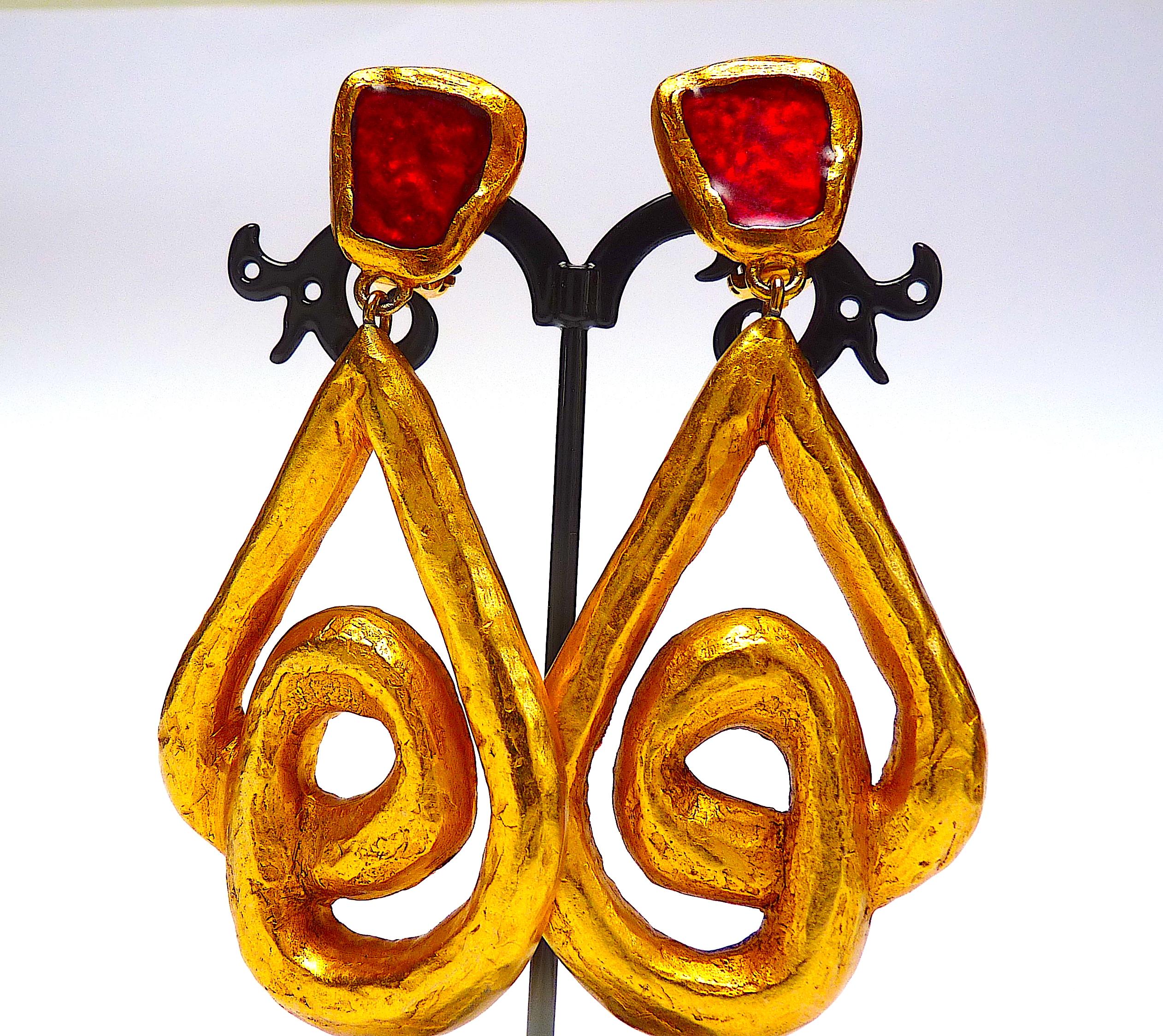 Massive CHRISTIAN LACROIX Earrings from the 1990s 2