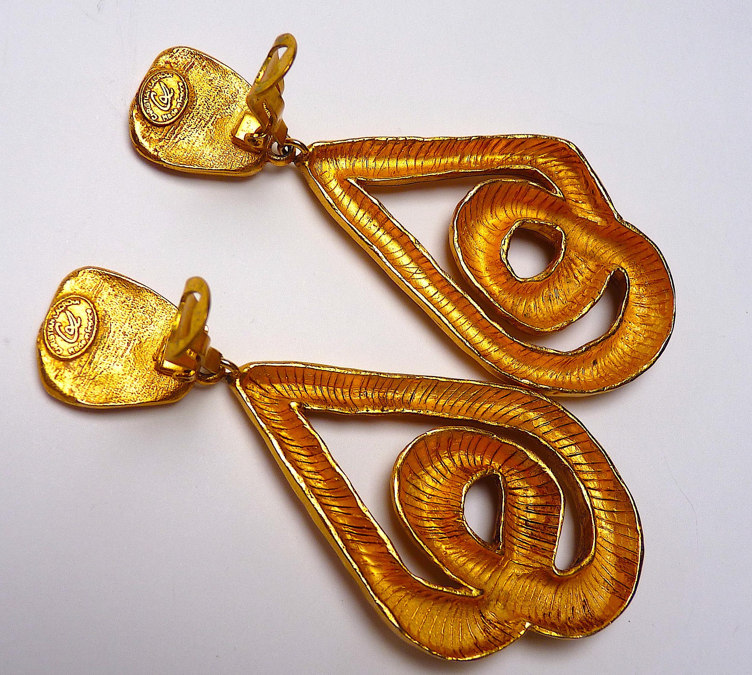 Massive CHRISTIAN LACROIX Earrings from the 1990s 4