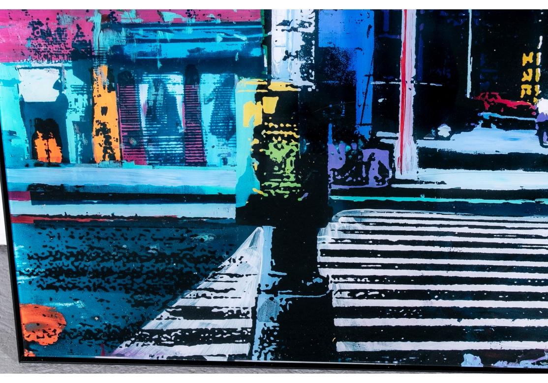 Massiver Farbdruck Montage, Manhattan Streetscape mit Times Square im Angebot 3