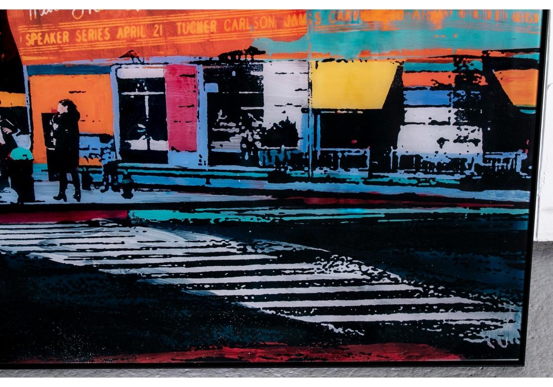 Massive Color Print Montage, Manhattan Streetscape with Times Square For Sale 4